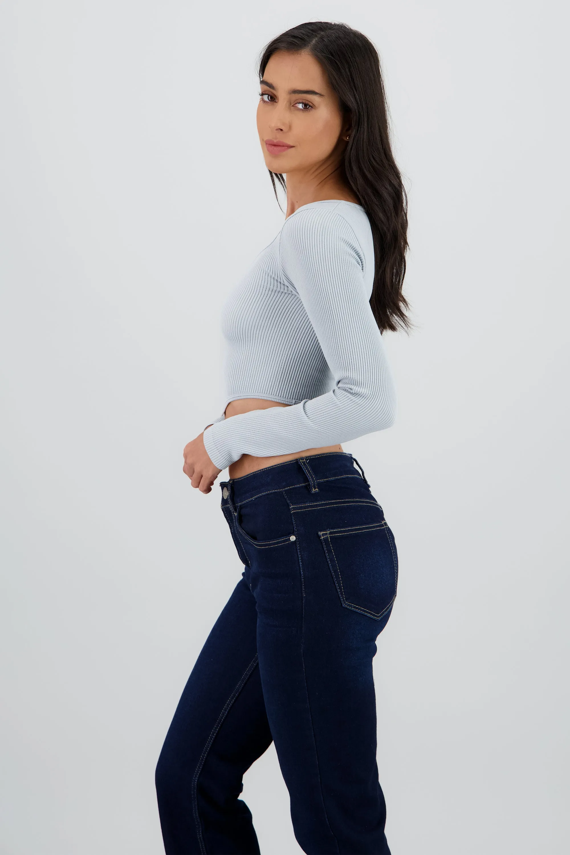 TOP MANGA LARGA CUELLO REDONDO RIB sold by Shasa product image thumbnail 3