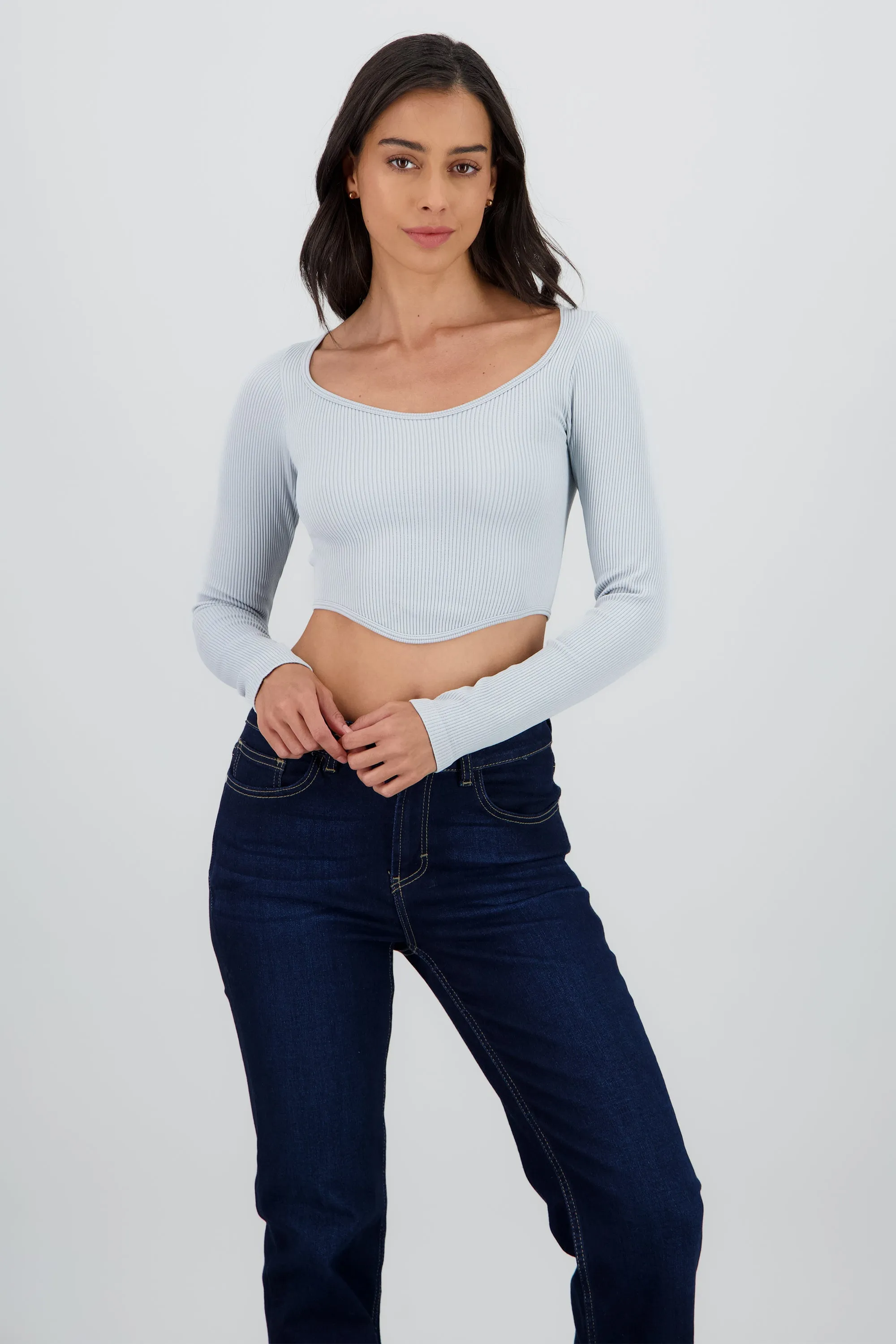 TOP MANGA LARGA CUELLO REDONDO RIB sold by Shasa product image thumbnail 2