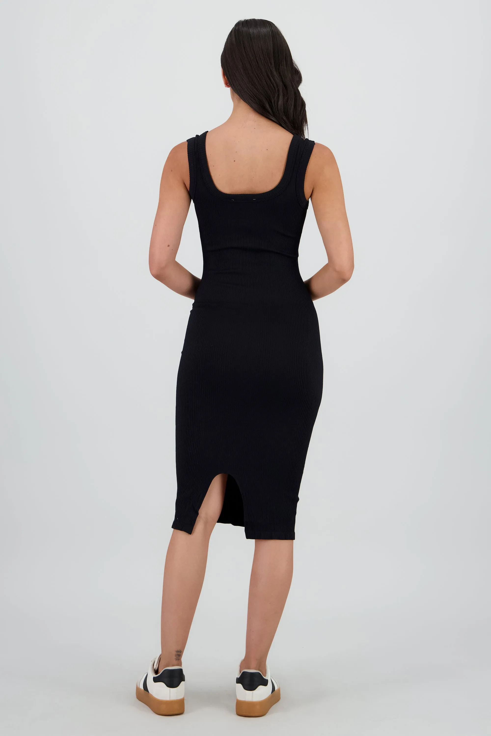 vestido midi detalle seamless liso sold by Shasa product image thumbnail 4