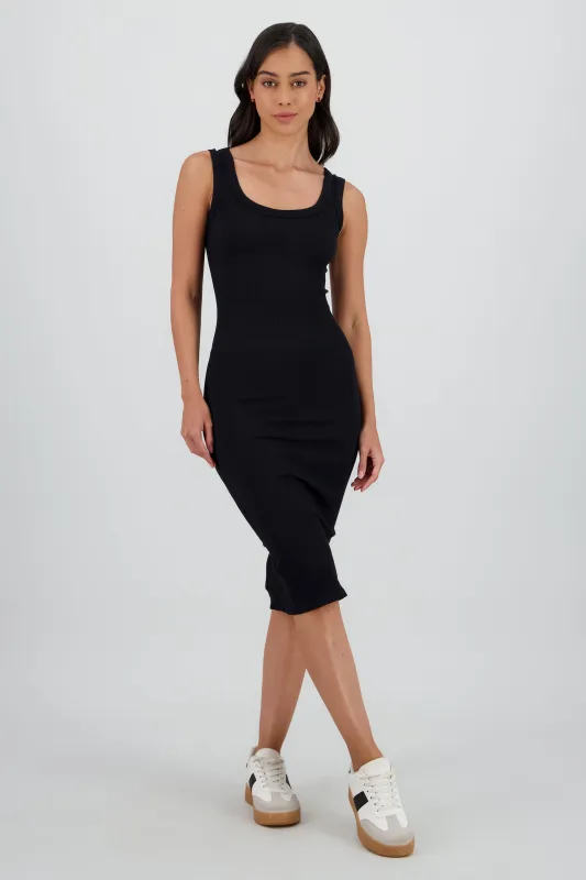 vestido midi detalle seamless liso sold by Shasa