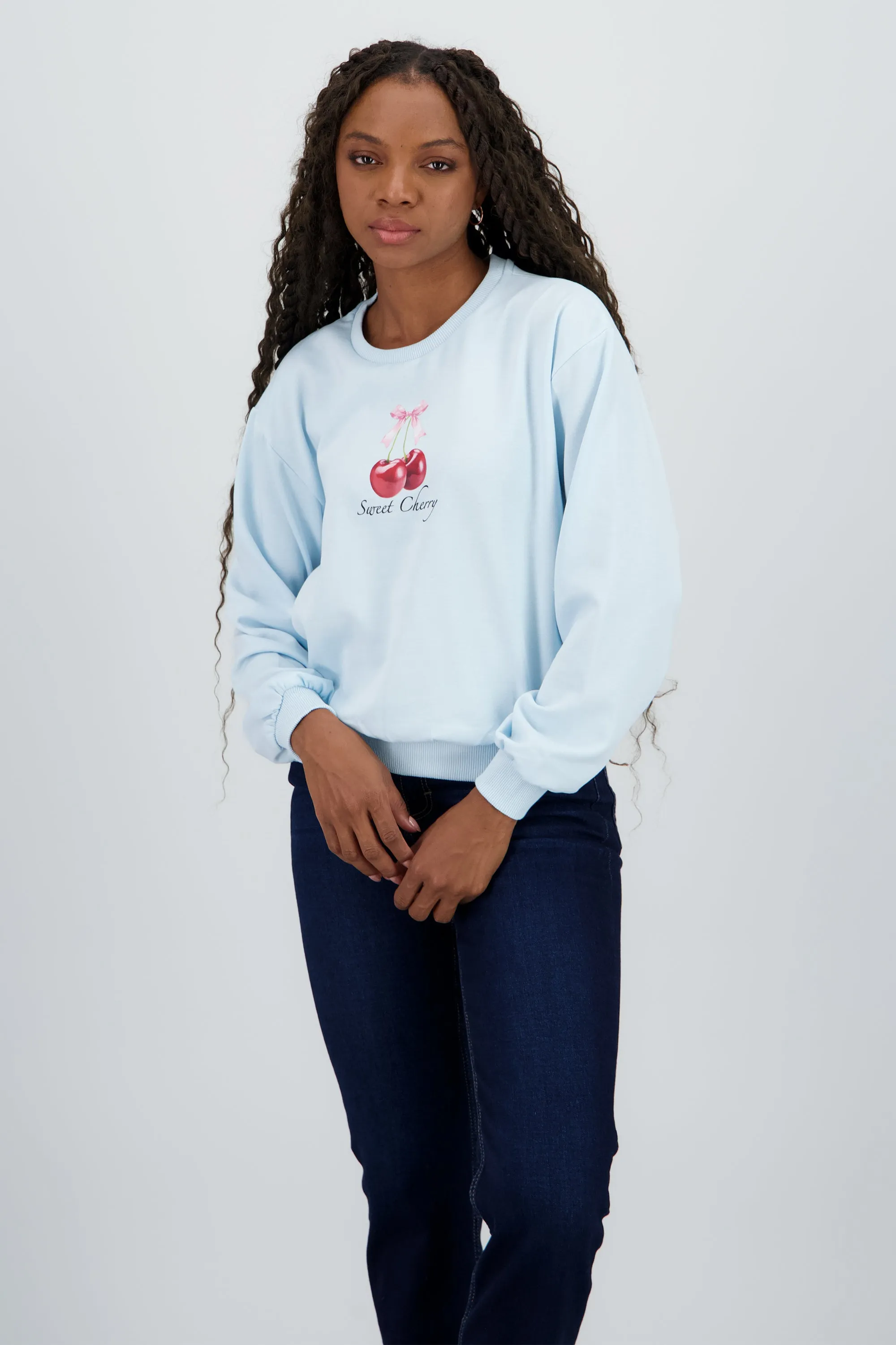 Sudadera con estampado de cereza sold by Shasa