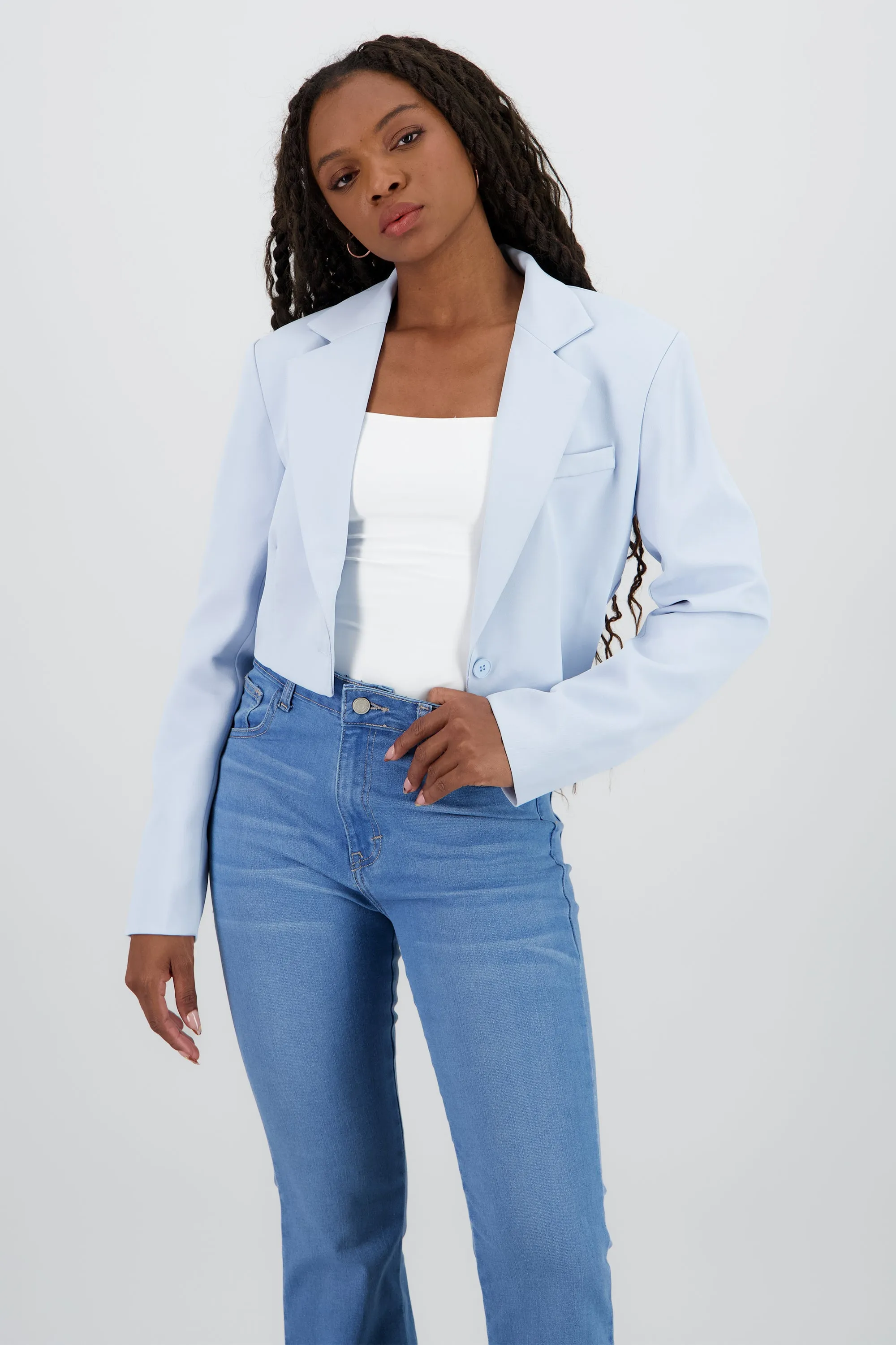 Blazer cropped liso sold by Shasa product image thumbnail 2