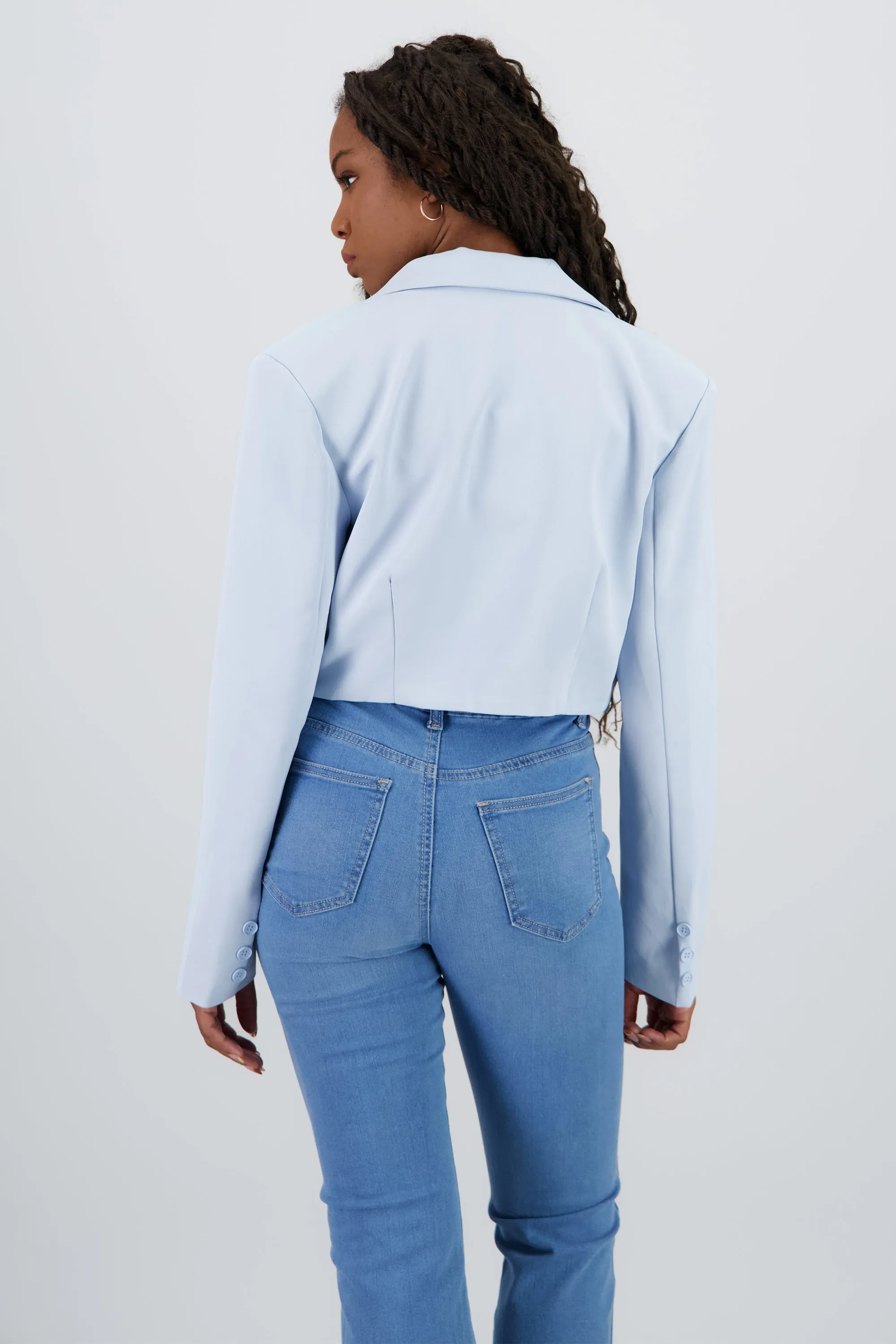 Blazer cropped liso sold by Shasa product image thumbnail 4