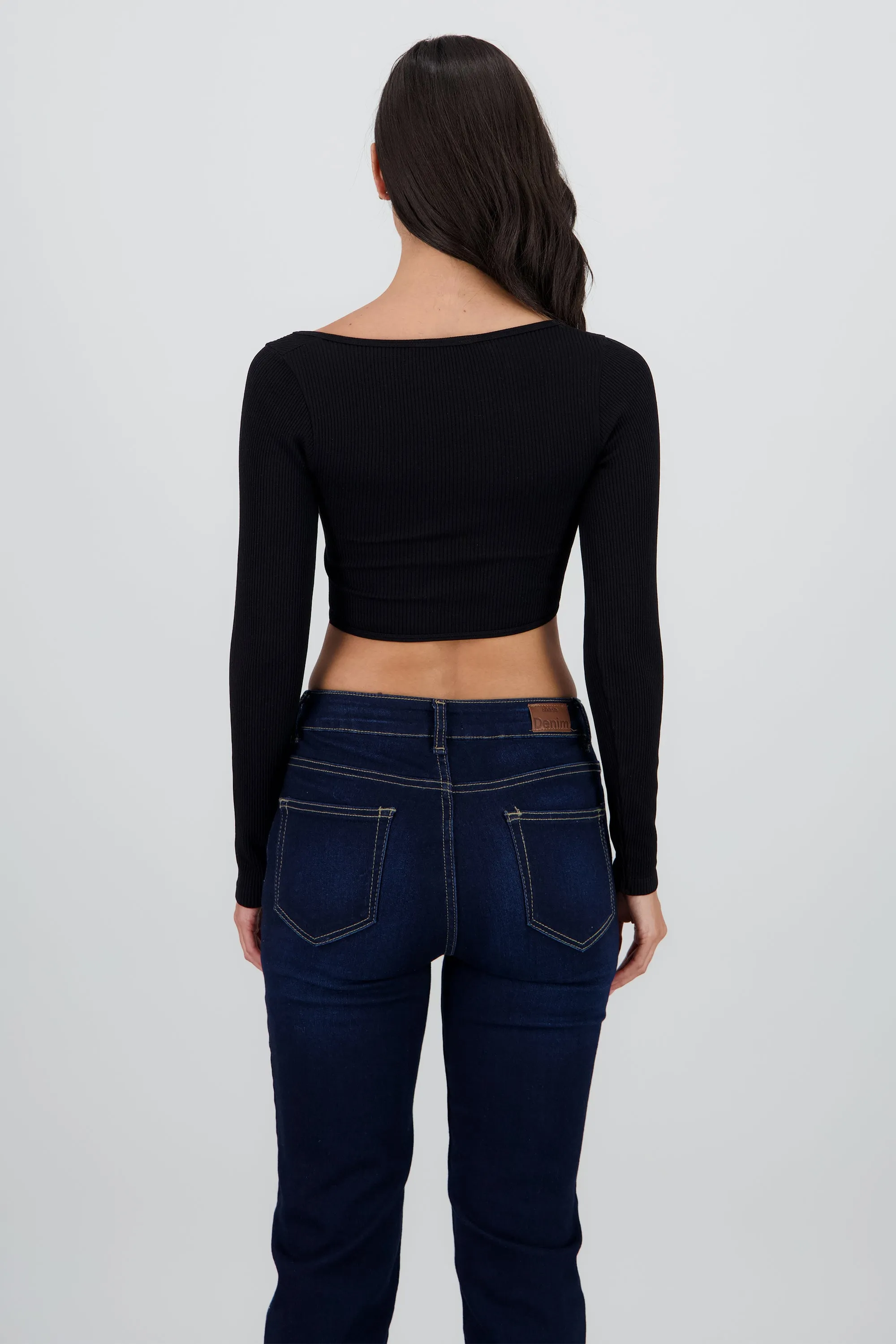 TOP MANGA LARGA CUELLO REDONDO RIB sold by Shasa product image thumbnail 4