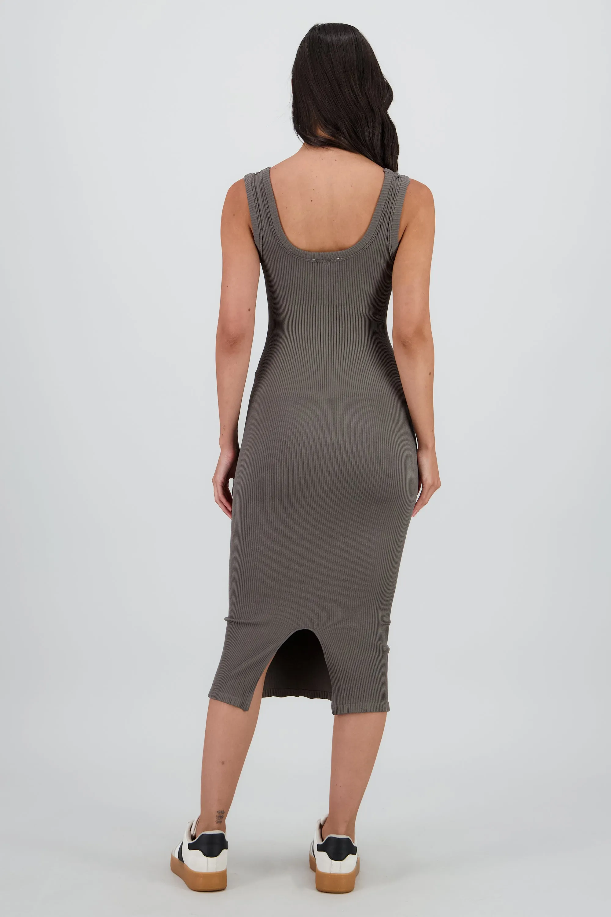 vestido midi detalle seamless liso sold by Shasa product image thumbnail 4