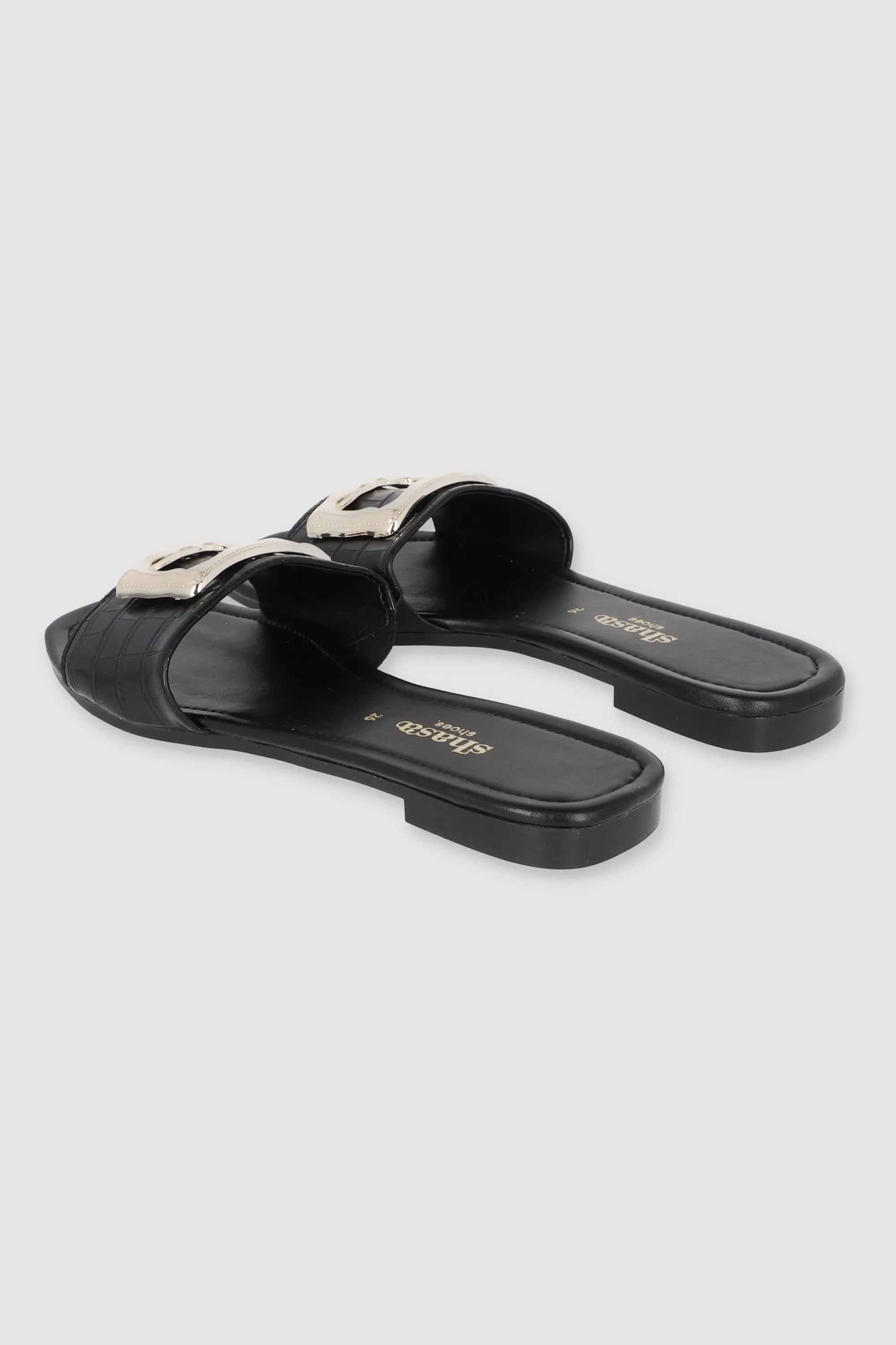 Sandalia tira ancha aplicación hebilla cuadrada sold by Shasa product image thumbnail 5