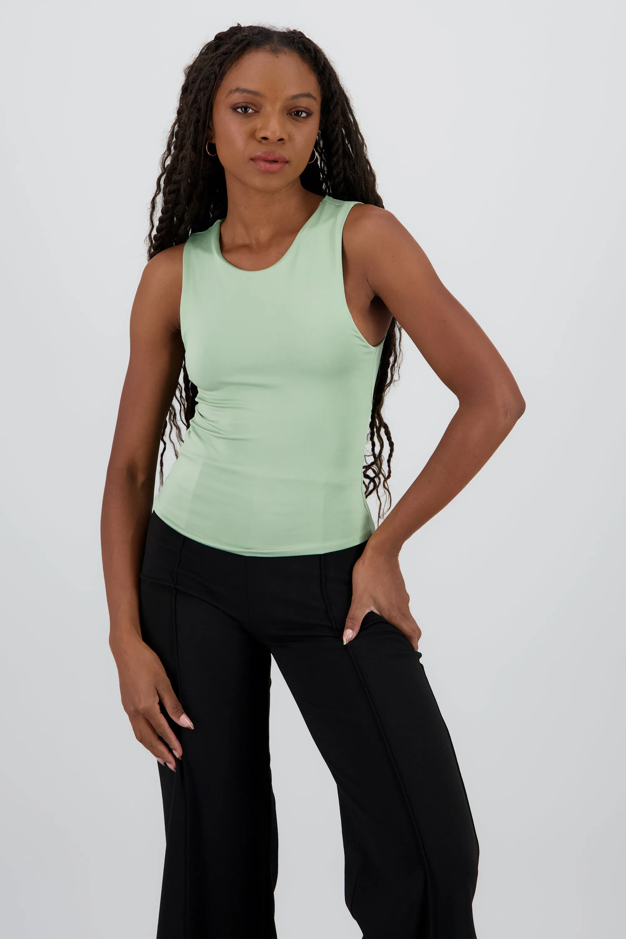 Top de doble tela con tacto suave liso sold by Shasa product image thumbnail 2