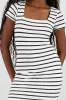Vestido midi rayas dole tela rib sold by Shasa