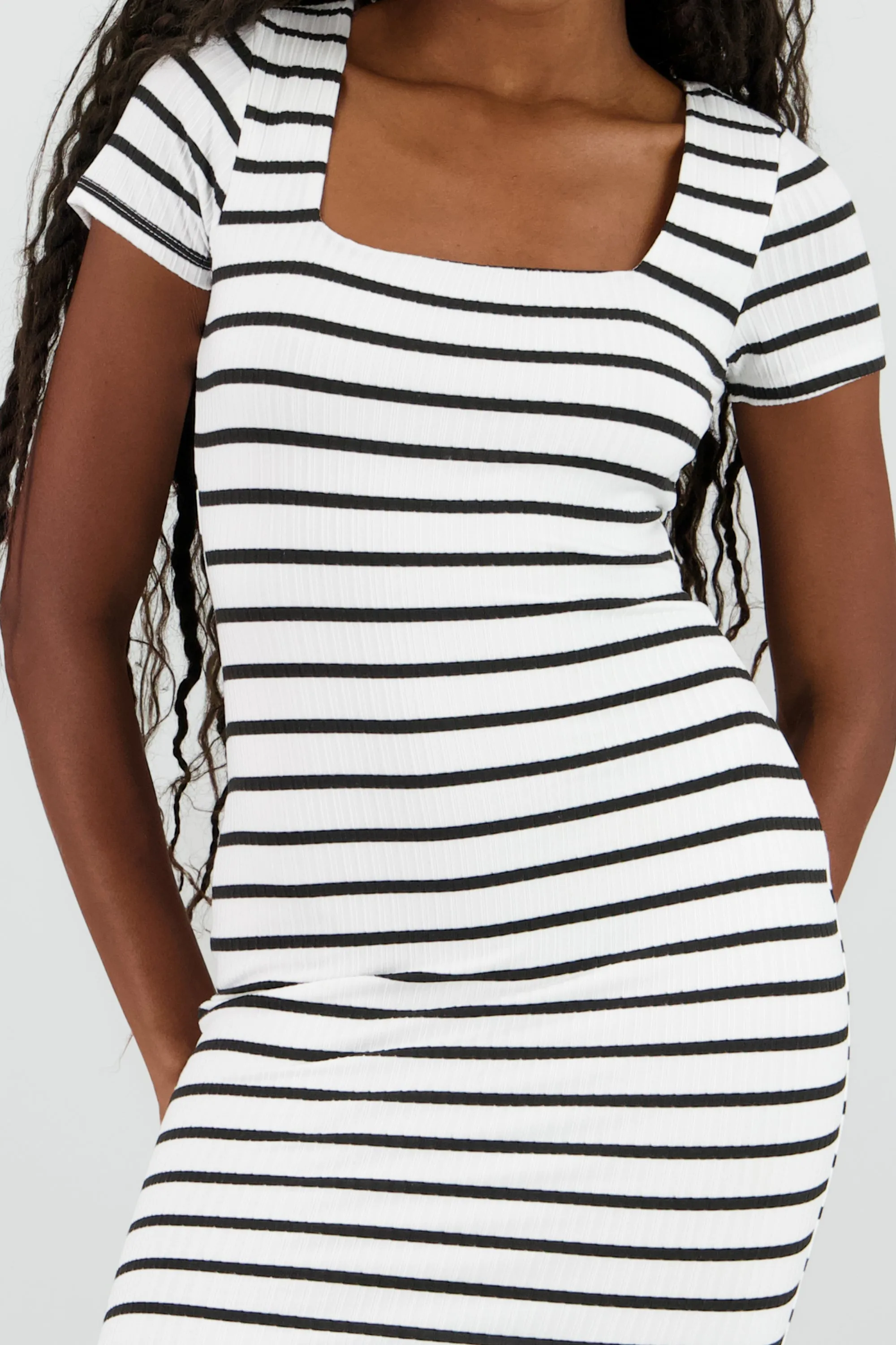 Vestido midi rayas dole tela rib sold by Shasa product image thumbnail 5