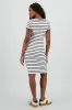 Vestido midi rayas dole tela rib sold by Shasa