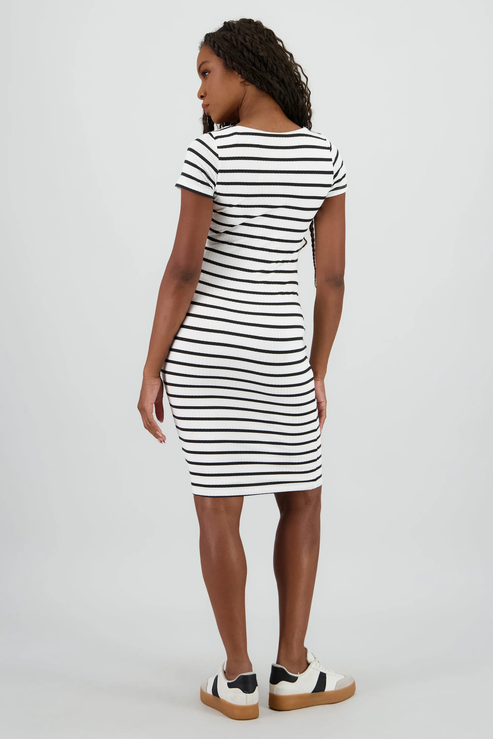 Vestido midi rayas dole tela rib sold by Shasa product image thumbnail 4