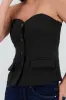 Top bandeau sastre con botones sold by Shasa