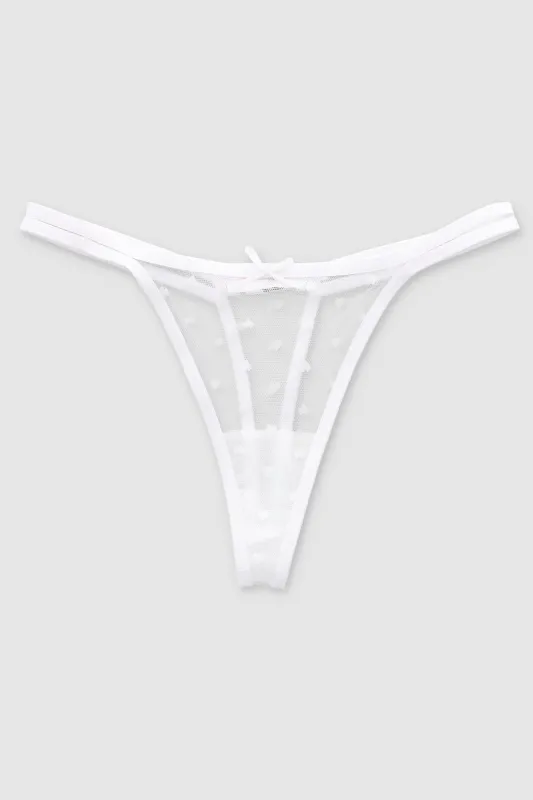 Tanga Corazones Mesh sold by Shasa