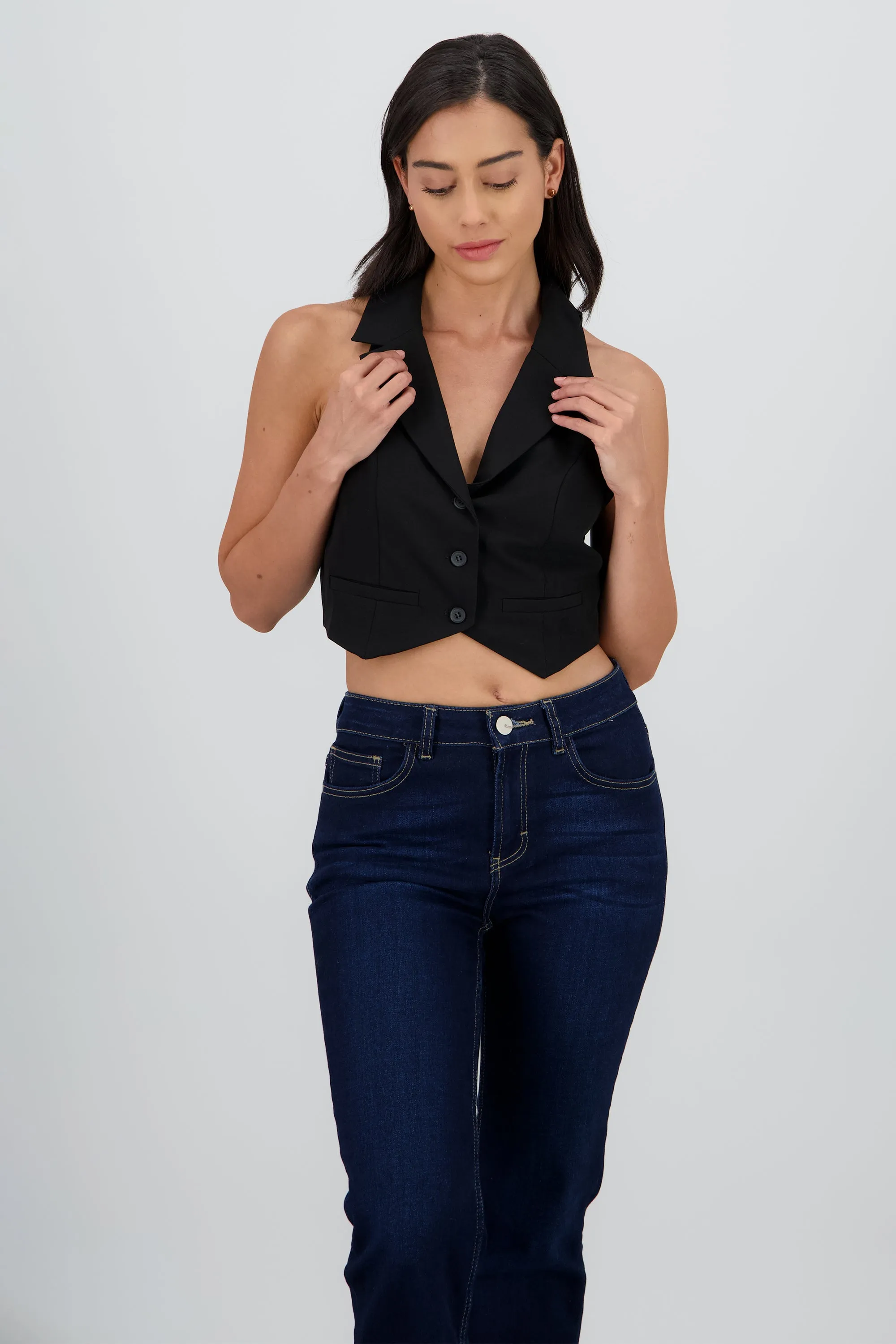 Chaleco liso con solapa sold by Shasa product image thumbnail 2