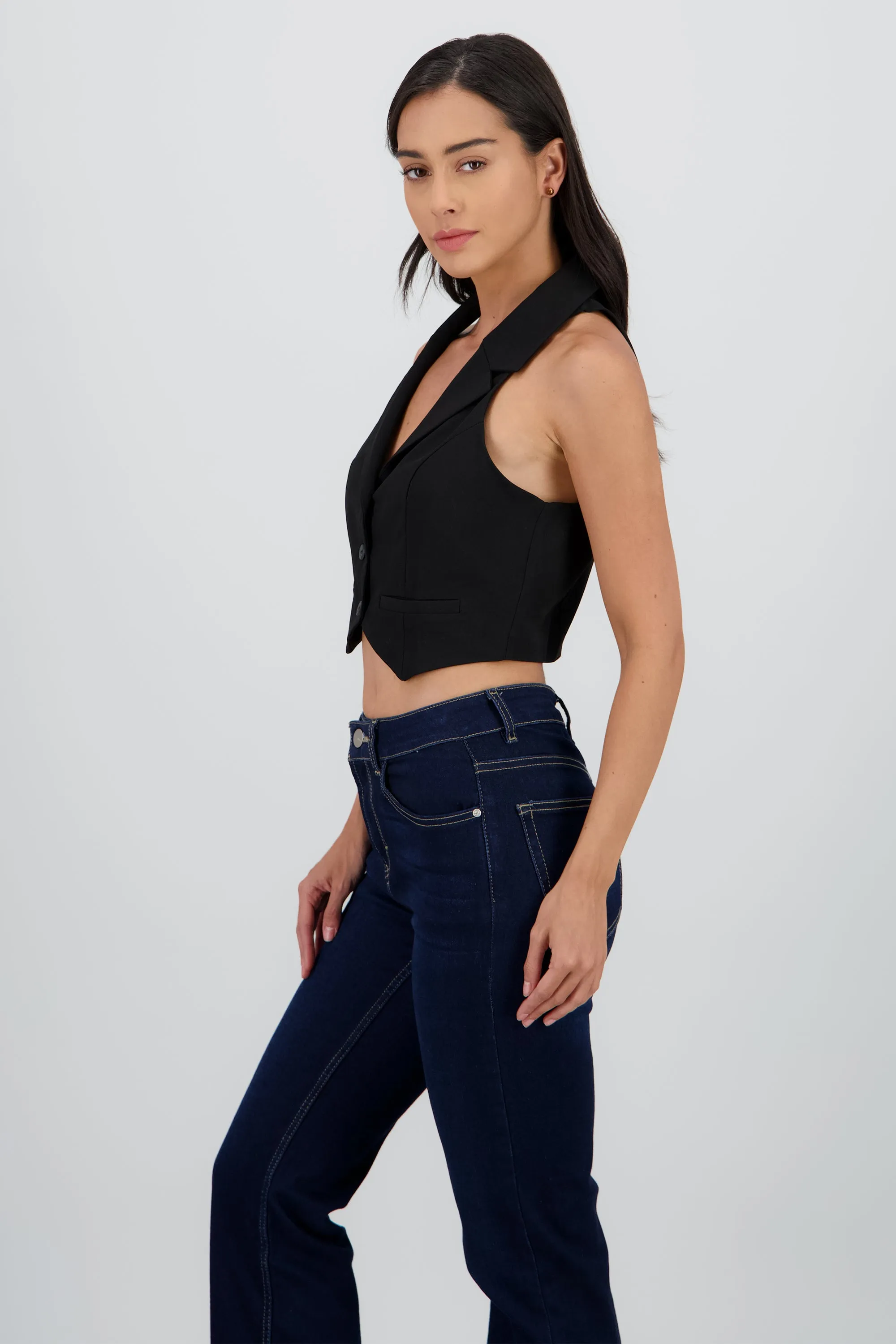 Chaleco liso con solapa sold by Shasa product image thumbnail 3