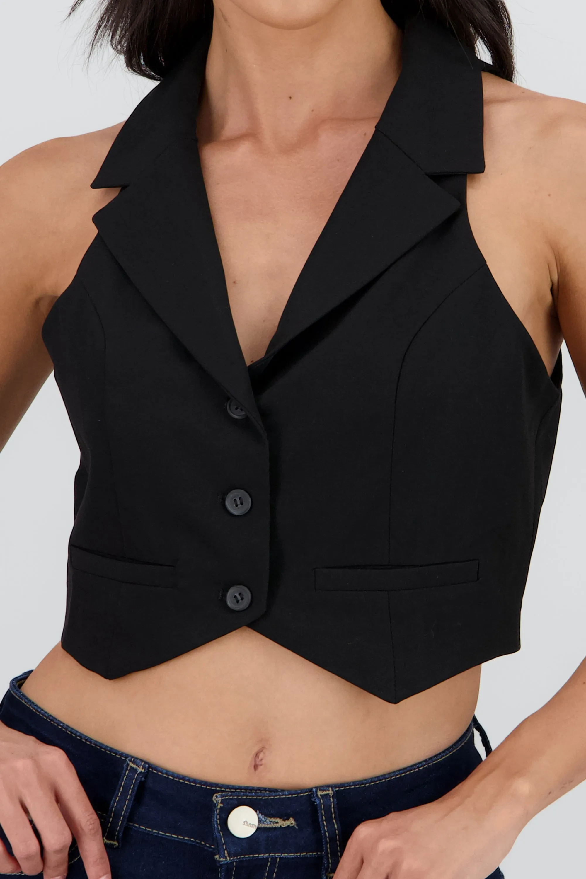 Chaleco liso con solapa sold by Shasa product image thumbnail 5