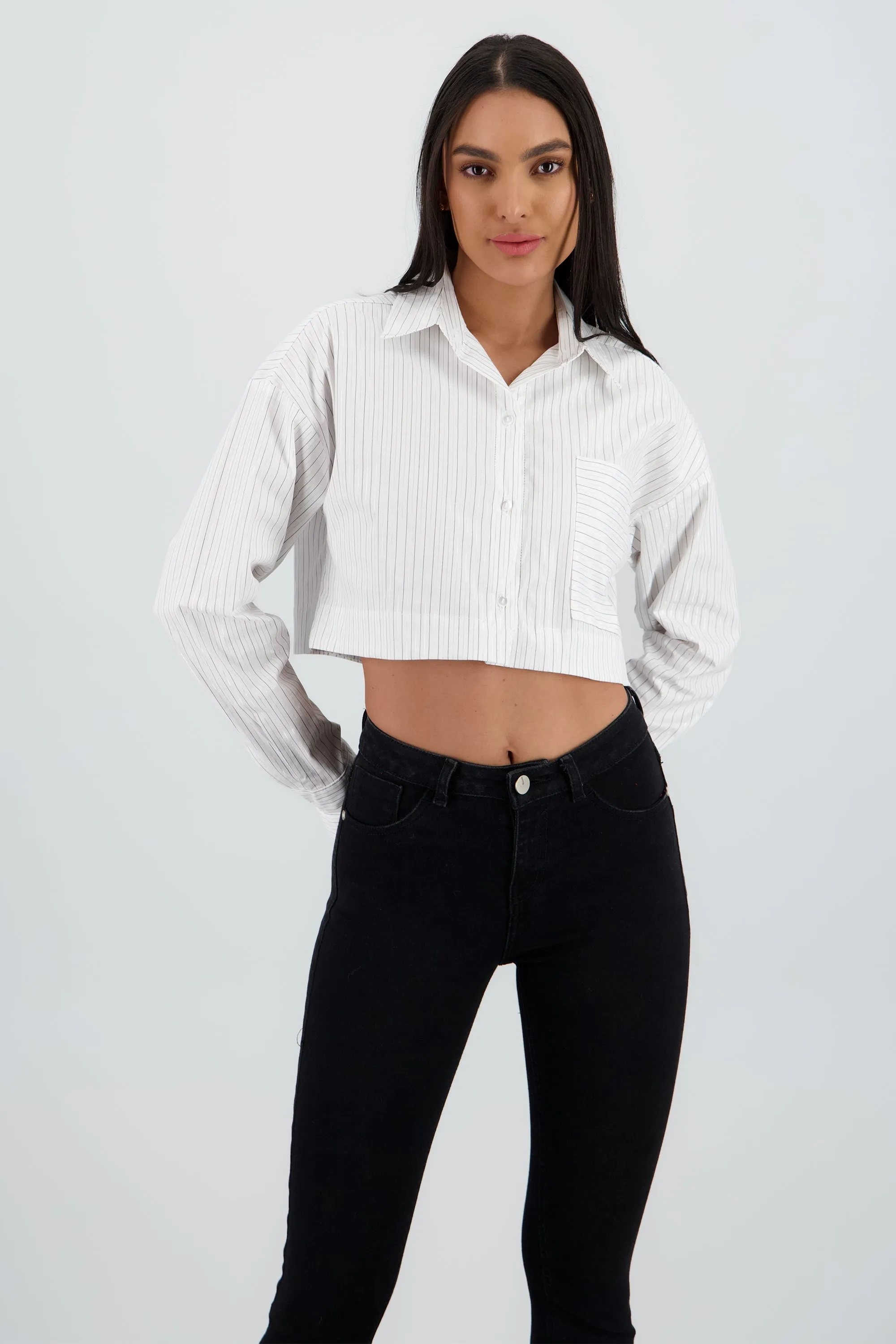 Camisa manga larga cuello detalle bolsa sold by Shasa product image thumbnail 2