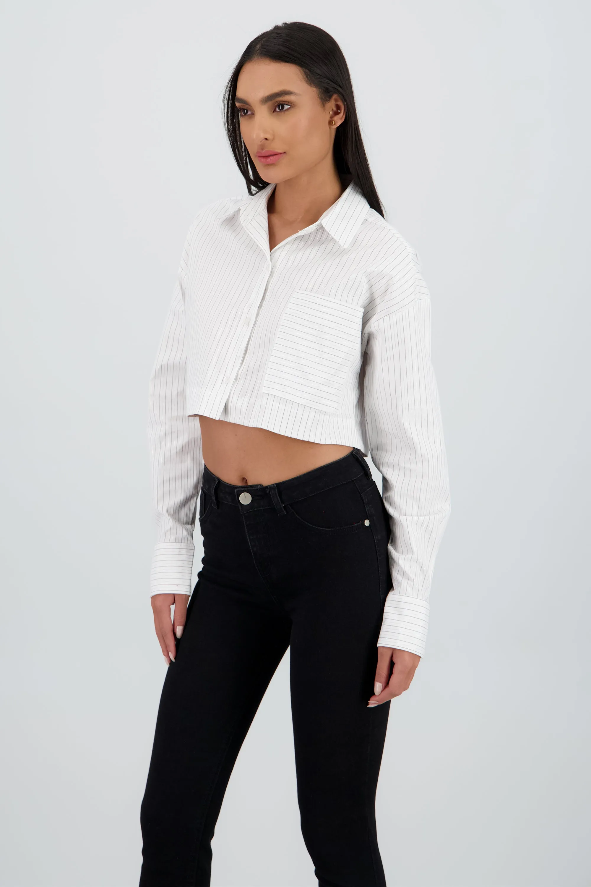 Camisa manga larga cuello detalle bolsa sold by Shasa product image thumbnail 3