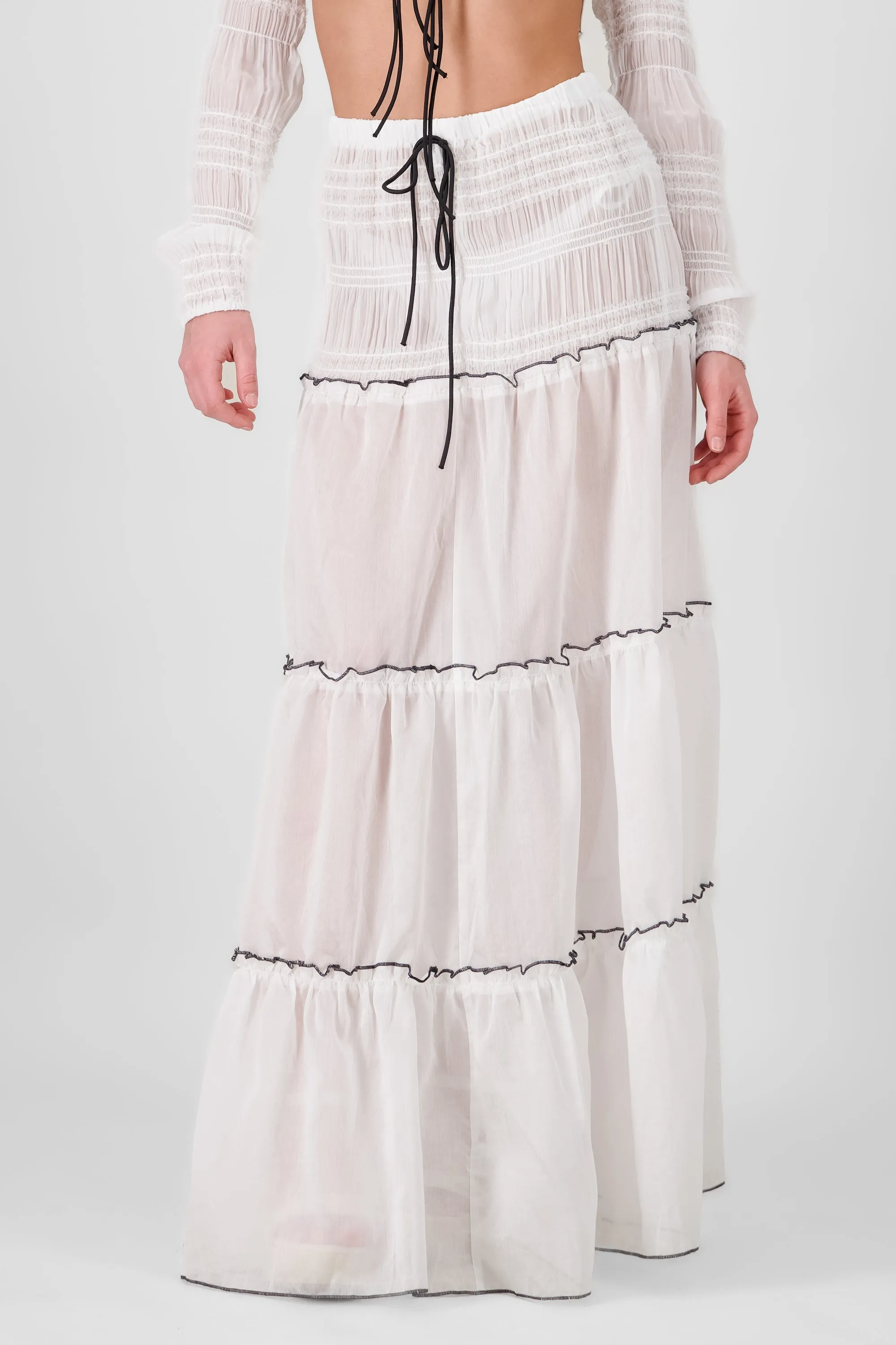 Falda maxi cortes smock sold by Shasa product image thumbnail 2