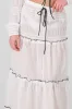 Falda maxi cortes smock sold by Shasa