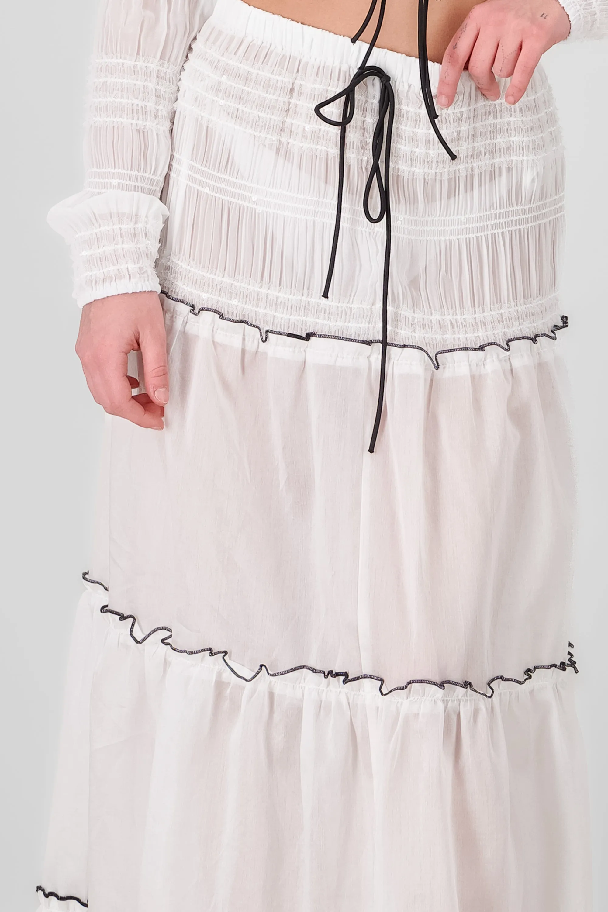 Falda maxi cortes smock sold by Shasa product image thumbnail 5
