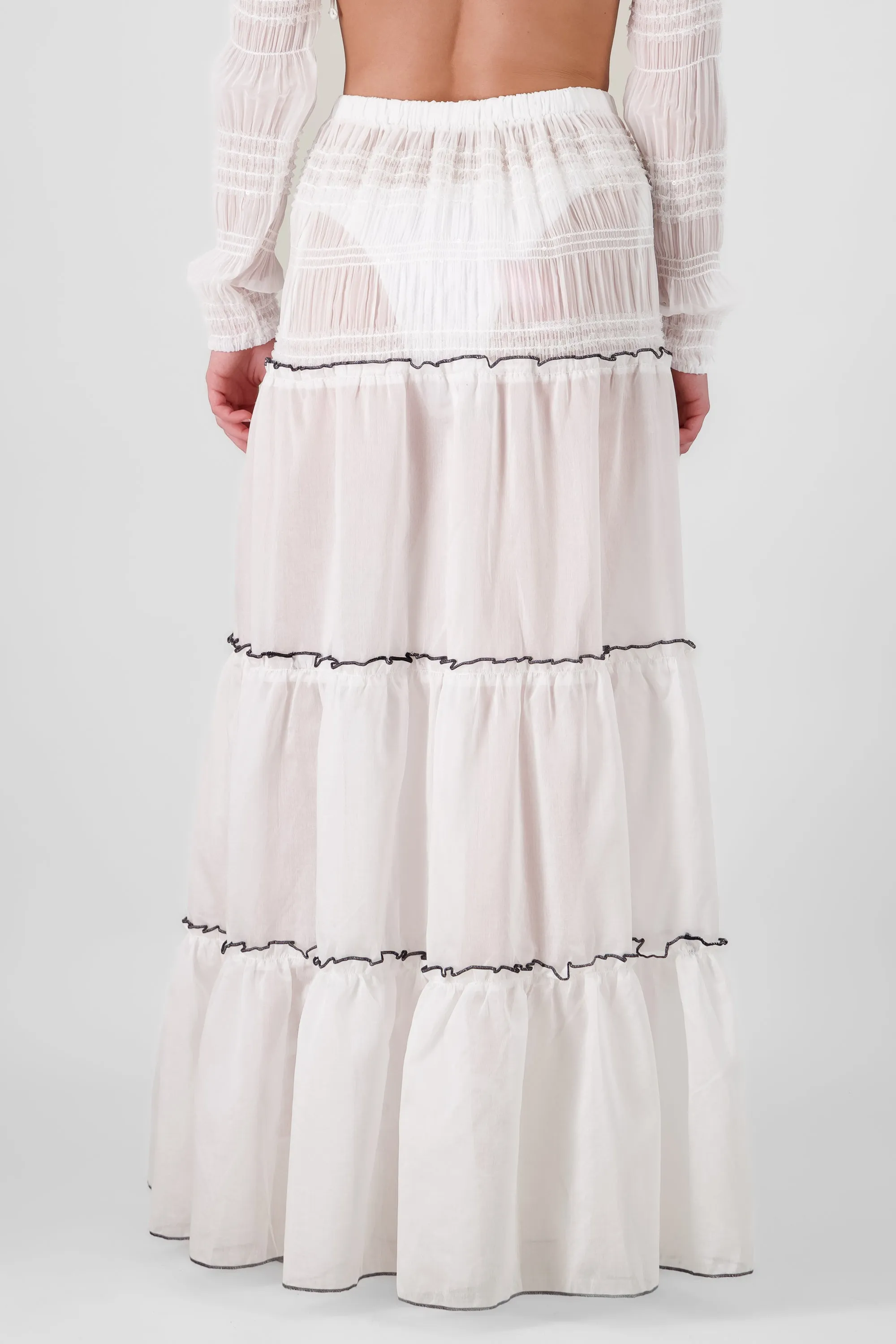Falda maxi cortes smock sold by Shasa product image thumbnail 4