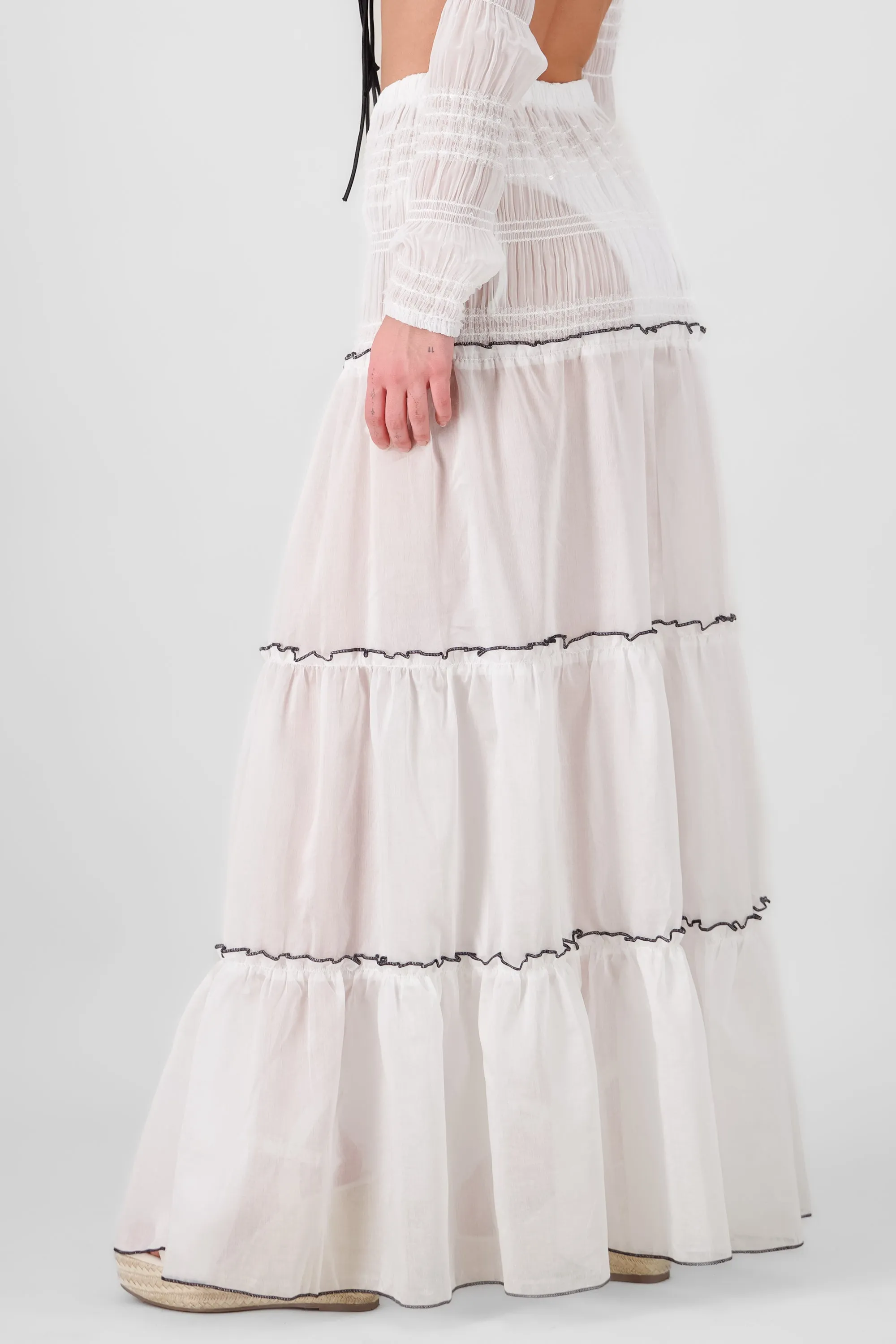 Falda maxi cortes smock sold by Shasa product image thumbnail 3