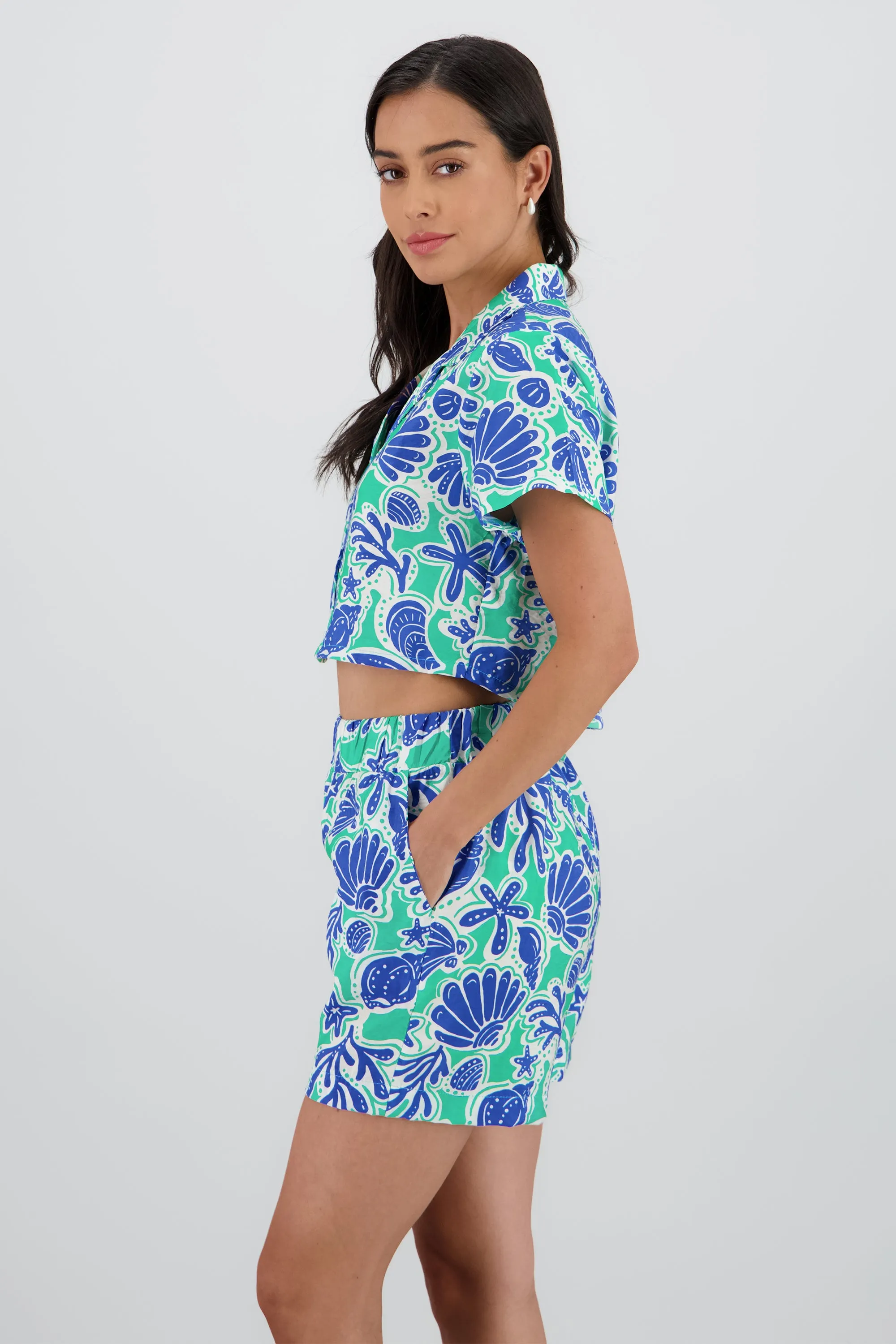 Camisa manga corta estampado conchas sold by Shasa product image thumbnail 3