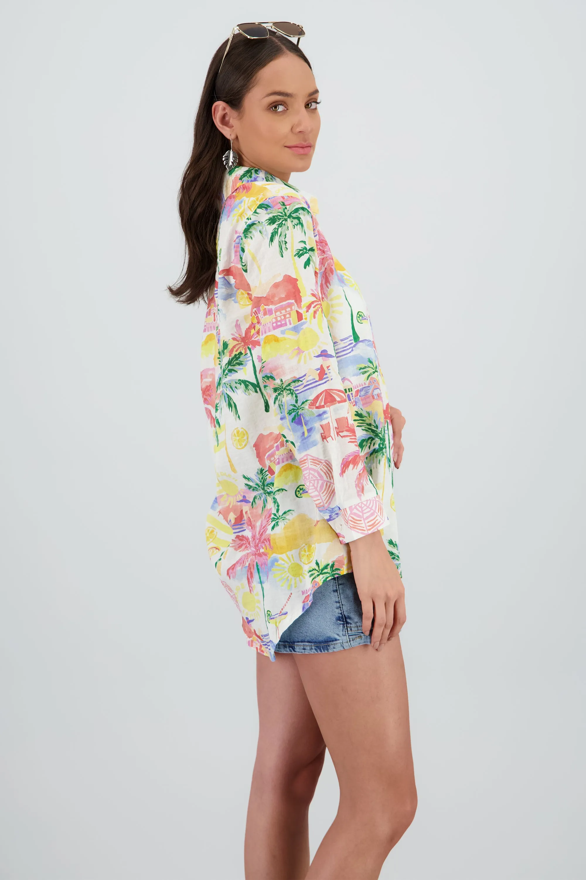 Camisa manga larga oversize detalle botones sold by Shasa product image thumbnail 3