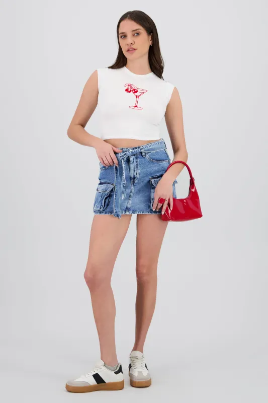 Jeans cargo 2 bolsas sold by Shasa