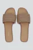 Sandalia tira ancha yute trenzado sold by Shasa