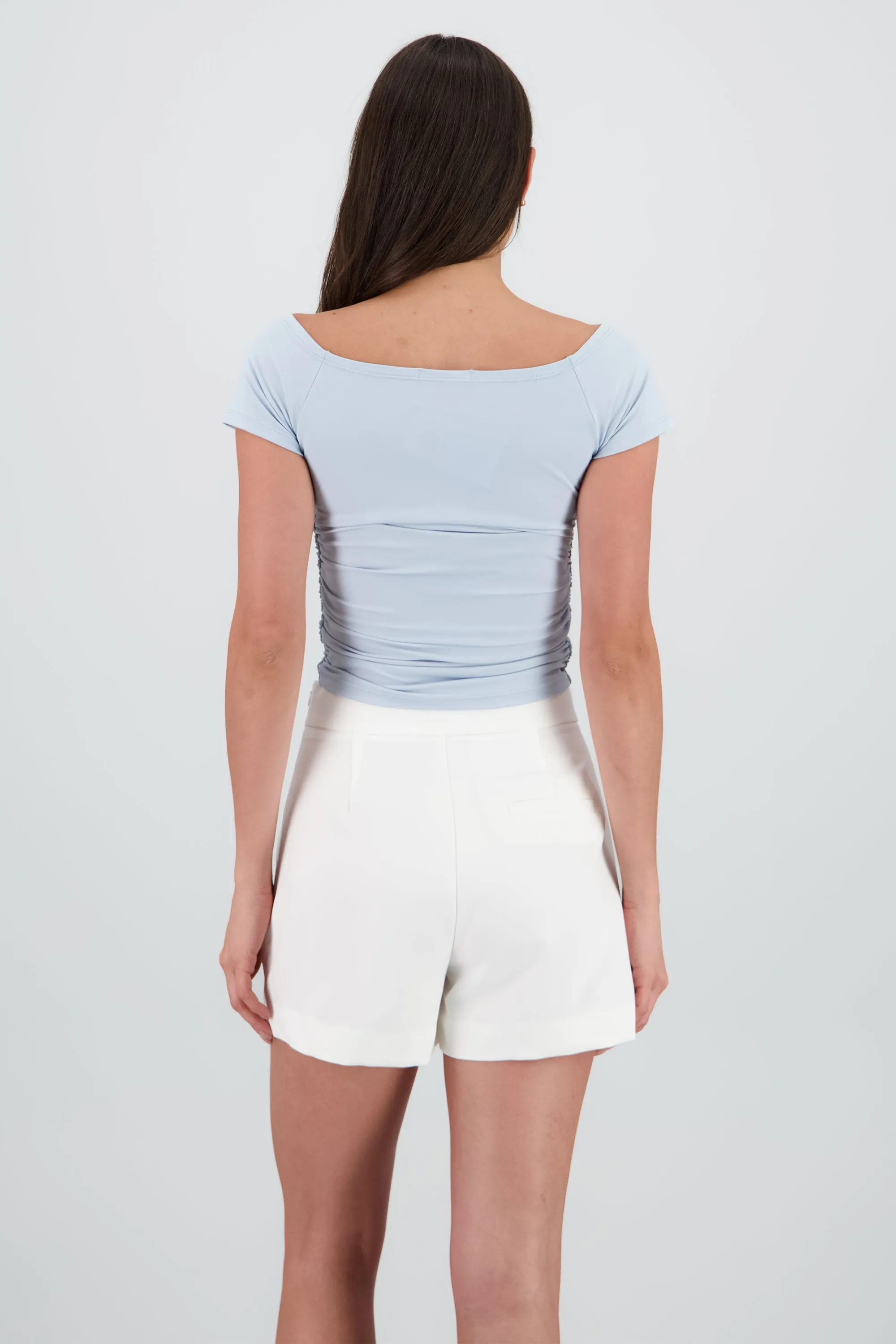 Top off shoulder con manga detalle drapeado sold by Shasa product image thumbnail 4