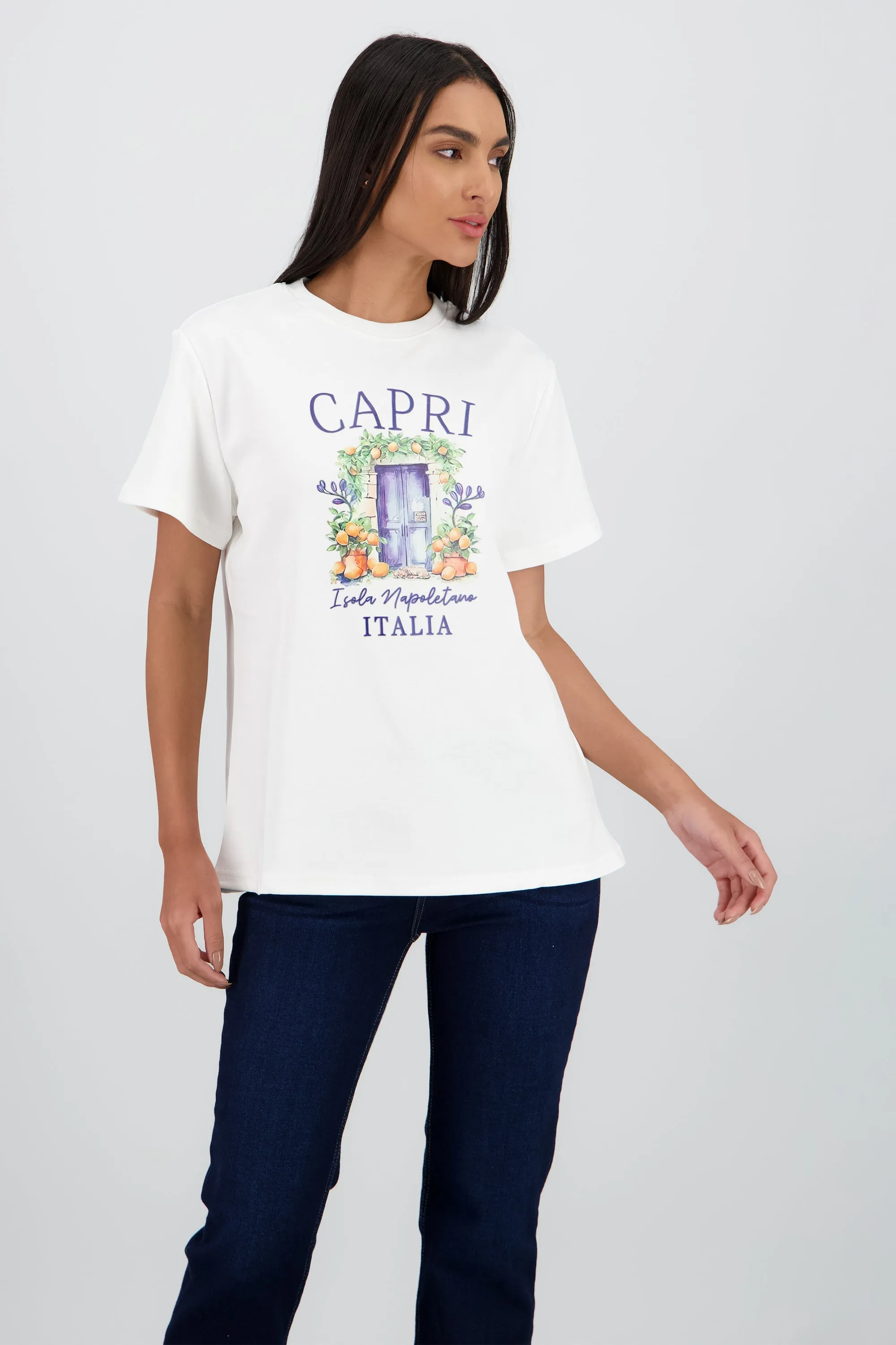 Playera manga corta estampado capri sold by Shasa product image thumbnail 2