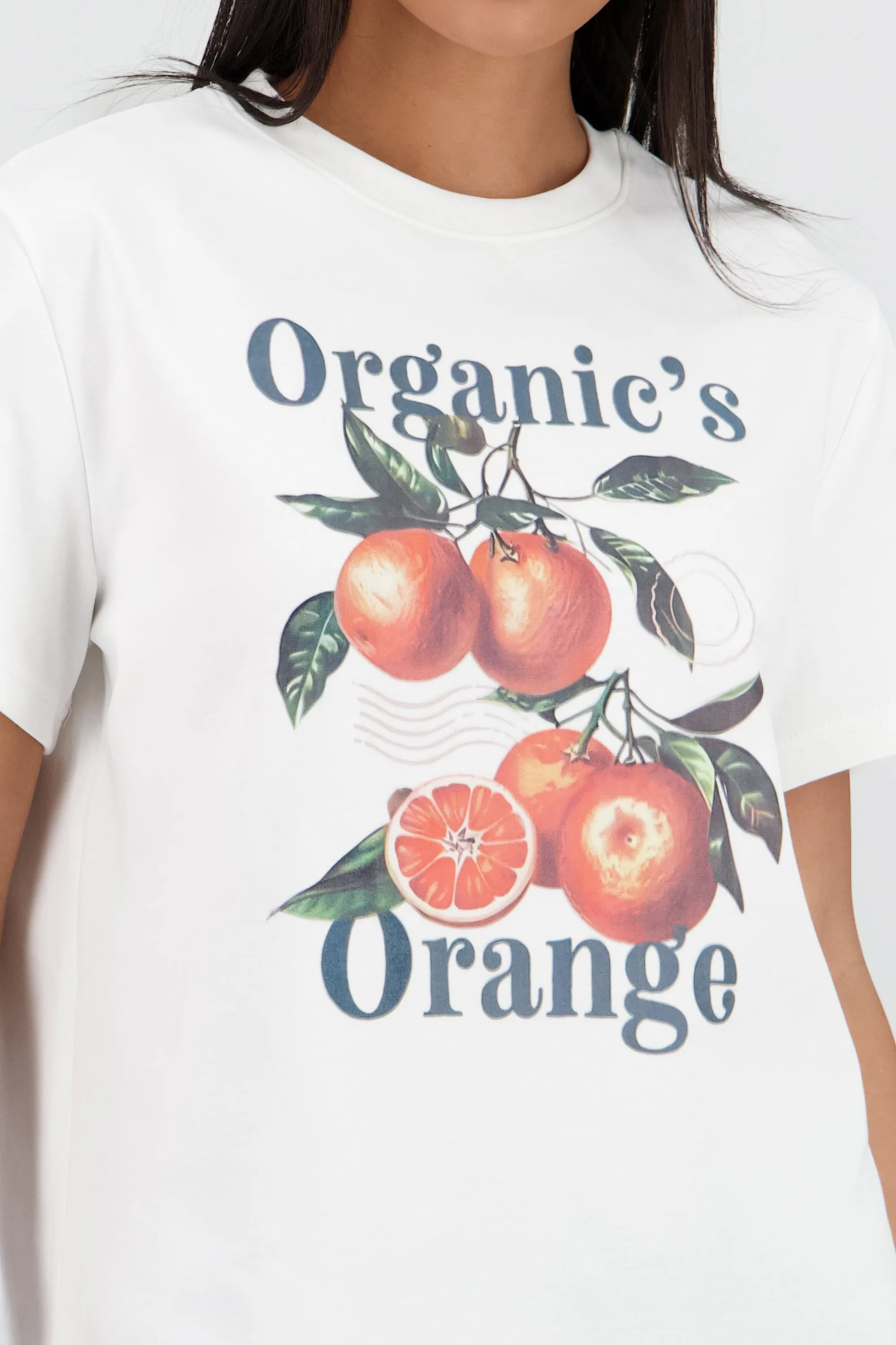 Playera manga corta oversize estampado naranjas sold by Shasa product image thumbnail 5