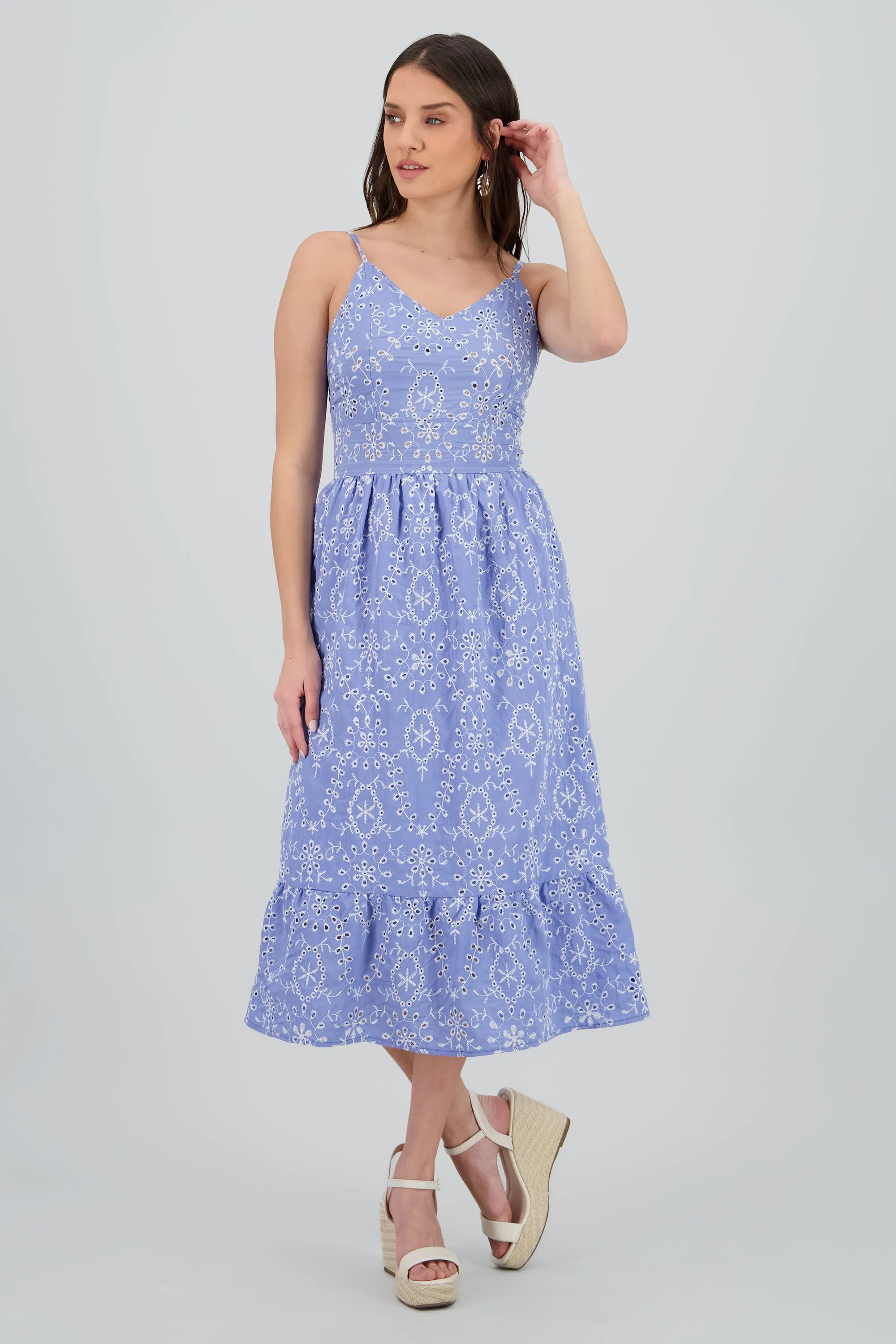 Vestido maxi tirantes eyelet sold by Shasa product image thumbnail 2