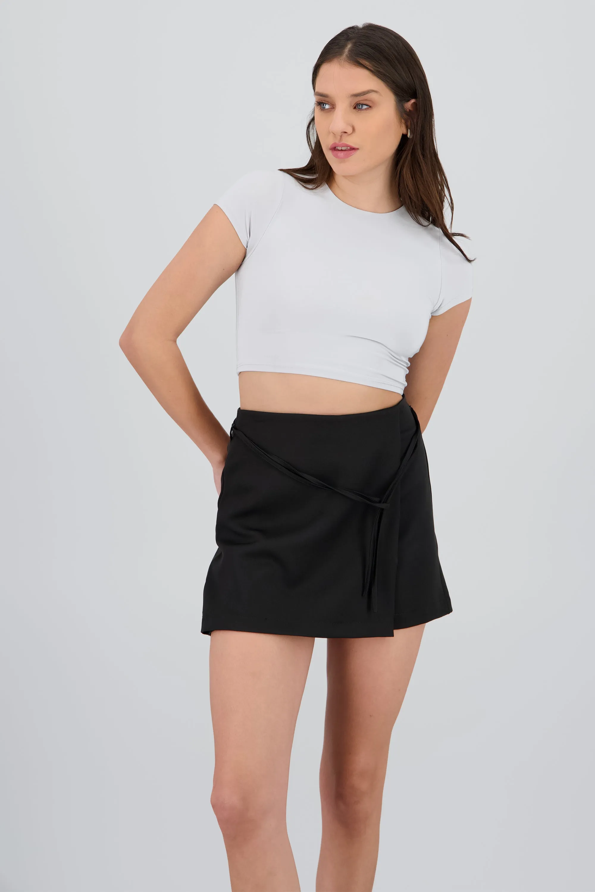 Top crop doble tela manga corta sold by Shasa product image thumbnail 2