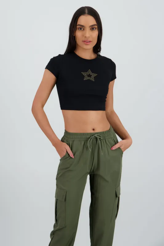 T-shirt de estrella con brillos sold by Shasa