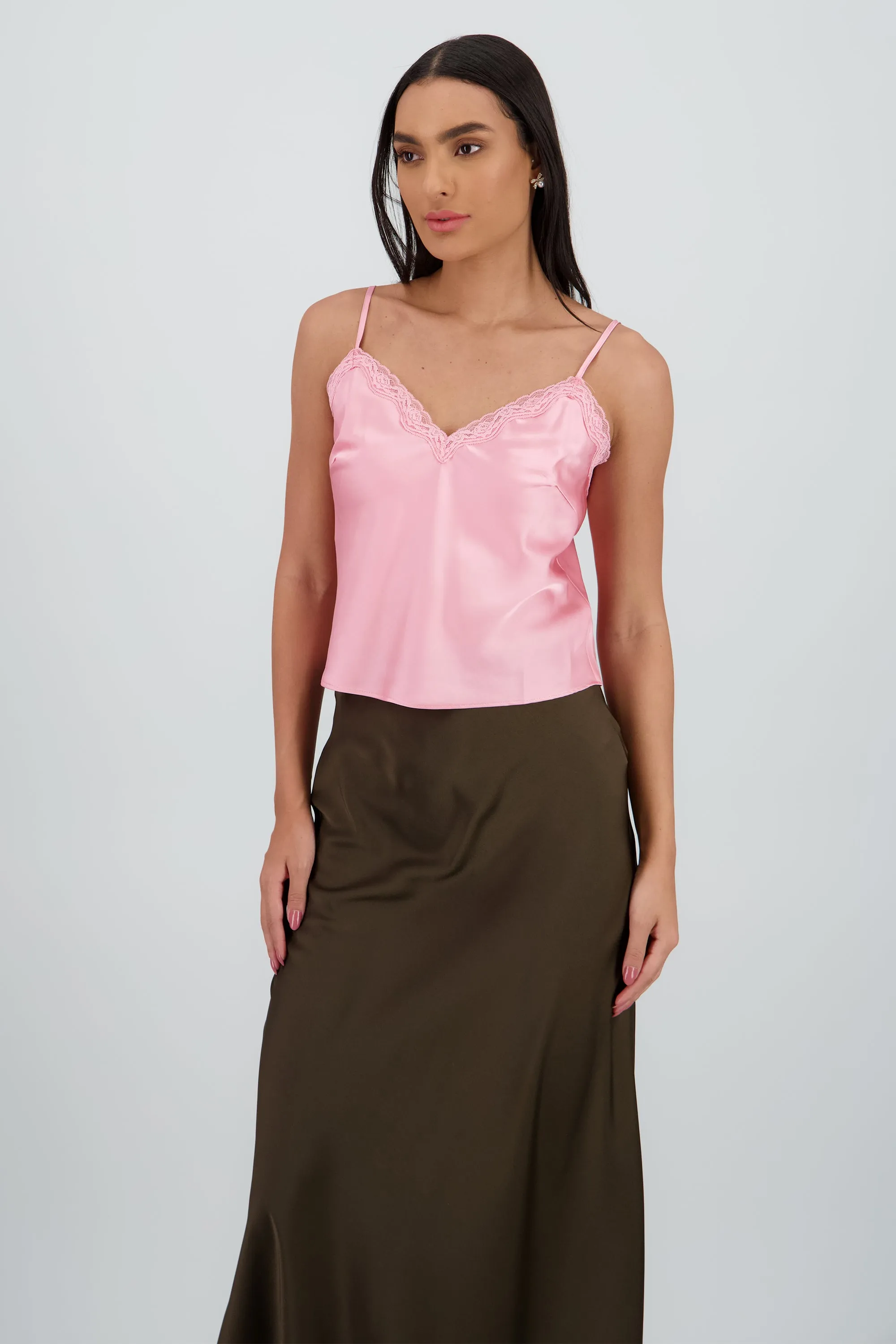 Blusa tirantes santin con detalle en encaje sold by Shasa product image thumbnail 3