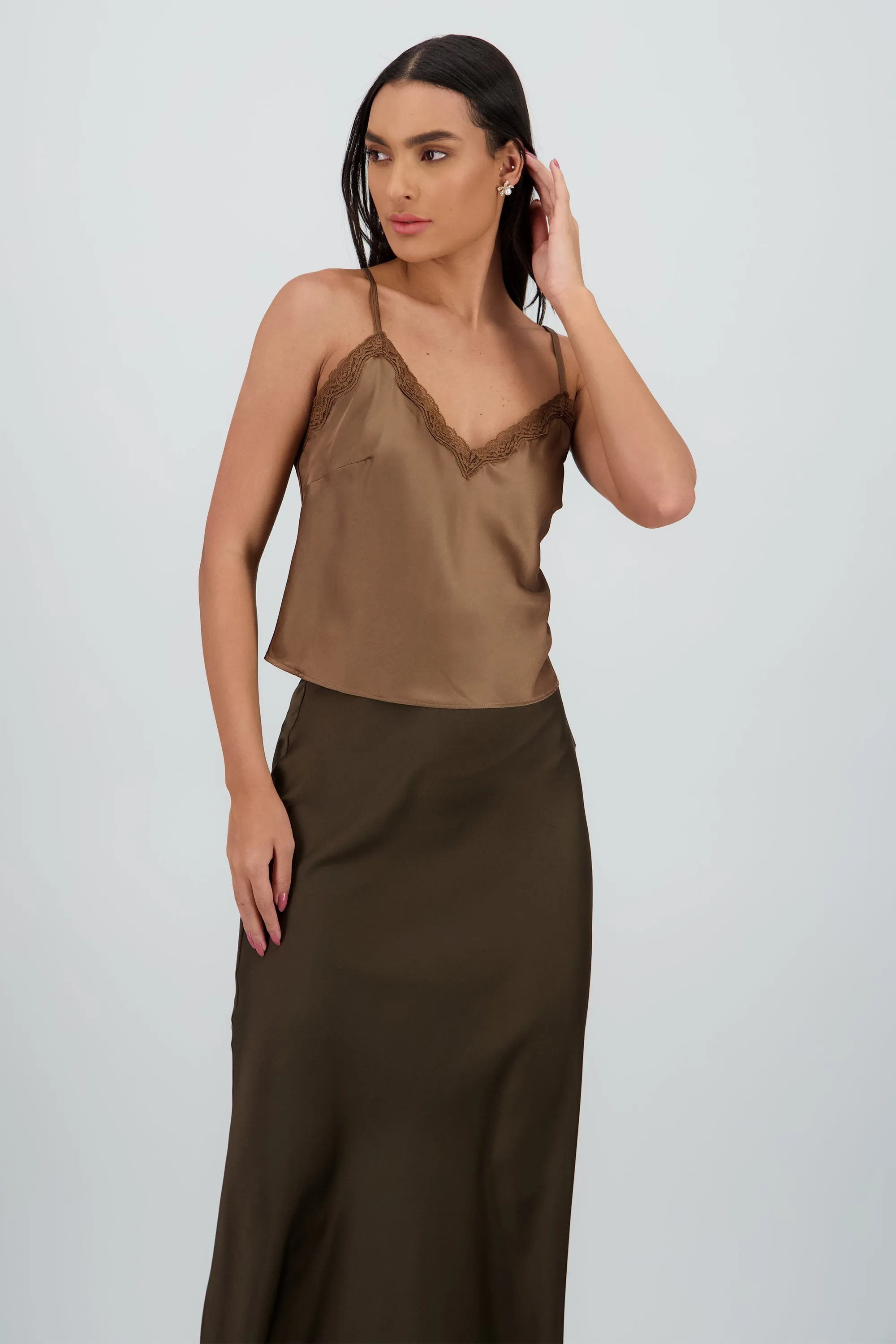 Blusa tirantes santin con detalle en encaje sold by Shasa product image thumbnail 2