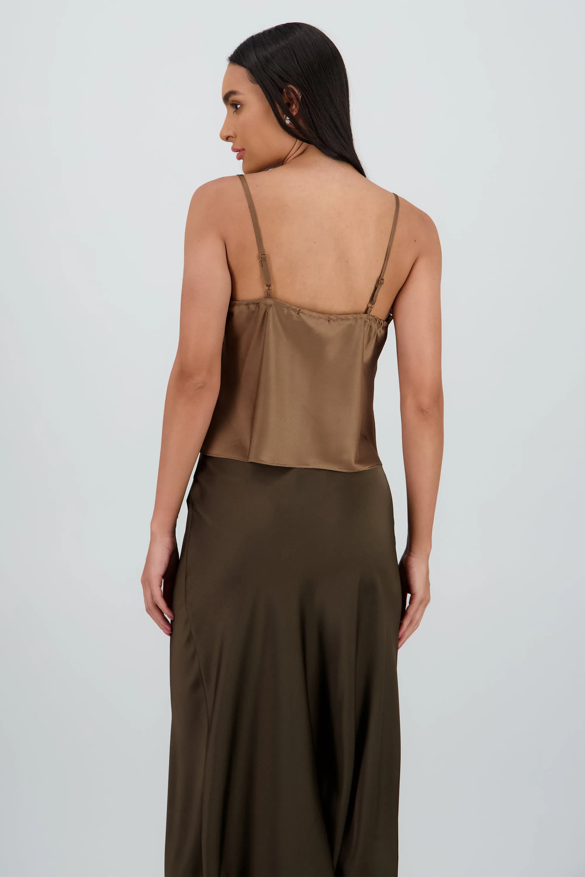 Blusa tirantes santin con detalle en encaje sold by Shasa product image thumbnail 4