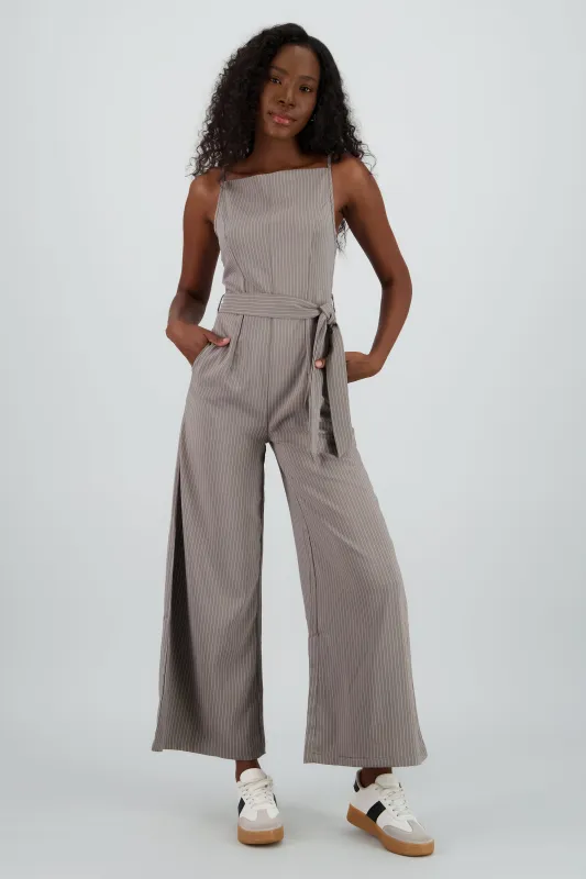 Jumpsuit rayas con cinto sold by Shasa
