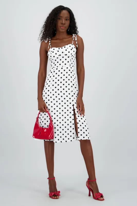Vestido midi polka dot sold by Shasa
