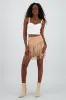 Falda tipo suede con flecos sold by Shasa