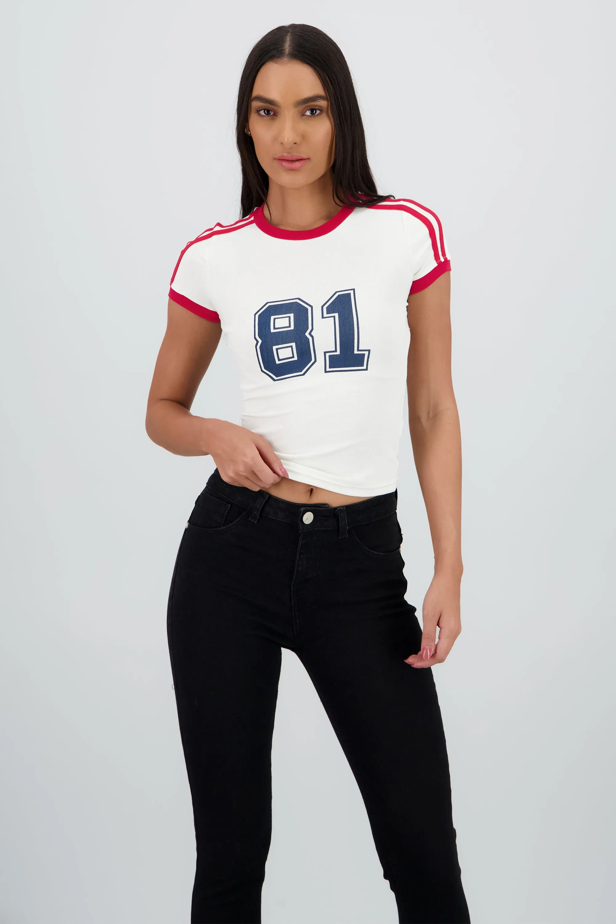 Top estampado contraste sold by Shasa