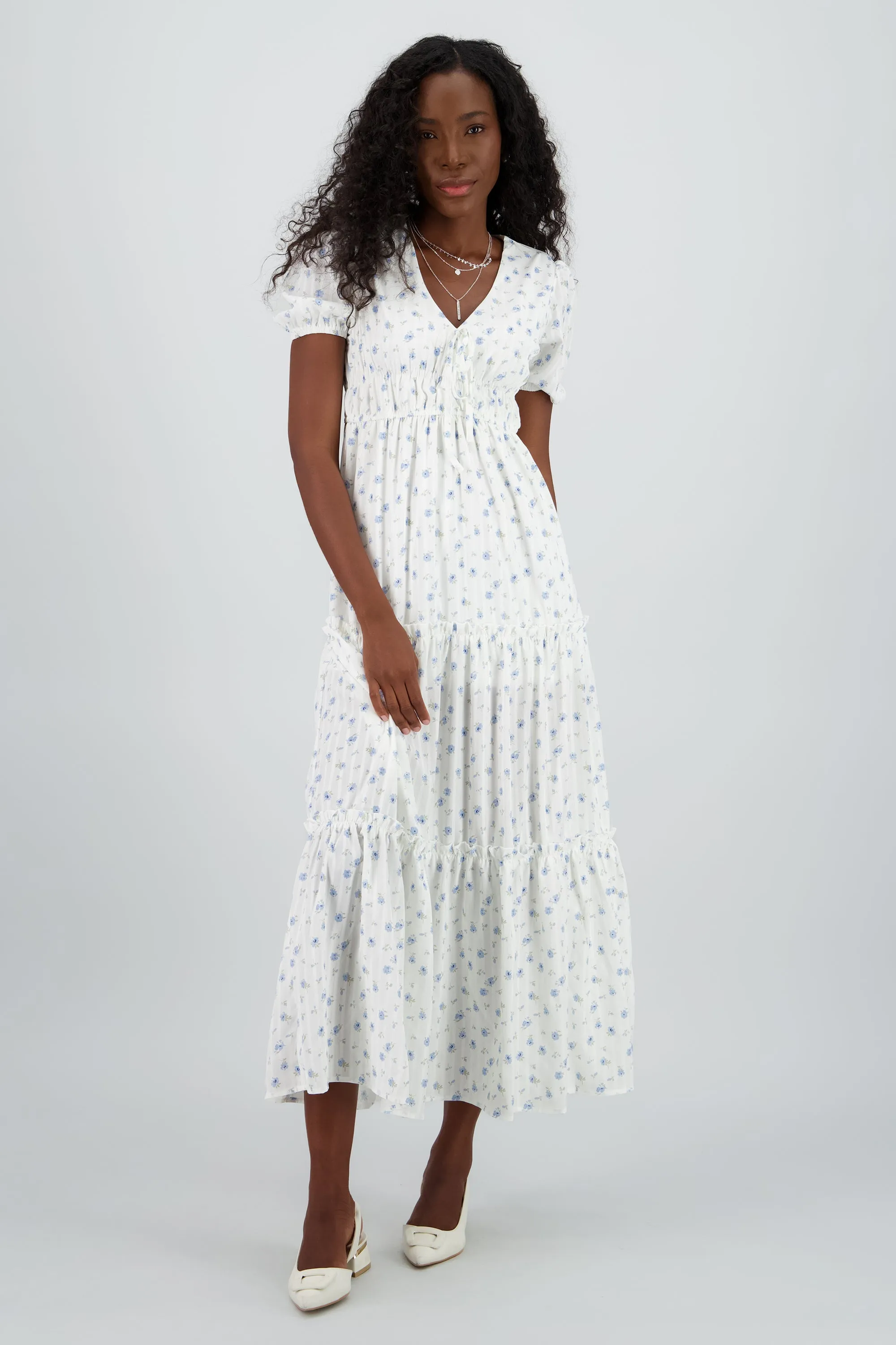 Maxi vestido escote en V sold by Shasa