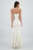 Vestido maxi de encaje con flores y varillas sold by Shasa
