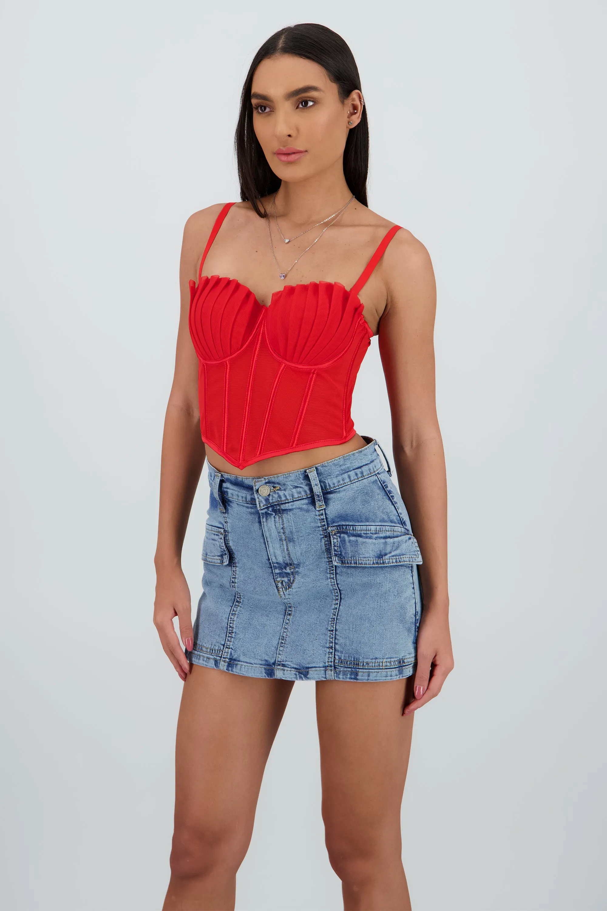 Corset varillas detalle plisado copas sold by Shasa product image thumbnail 3