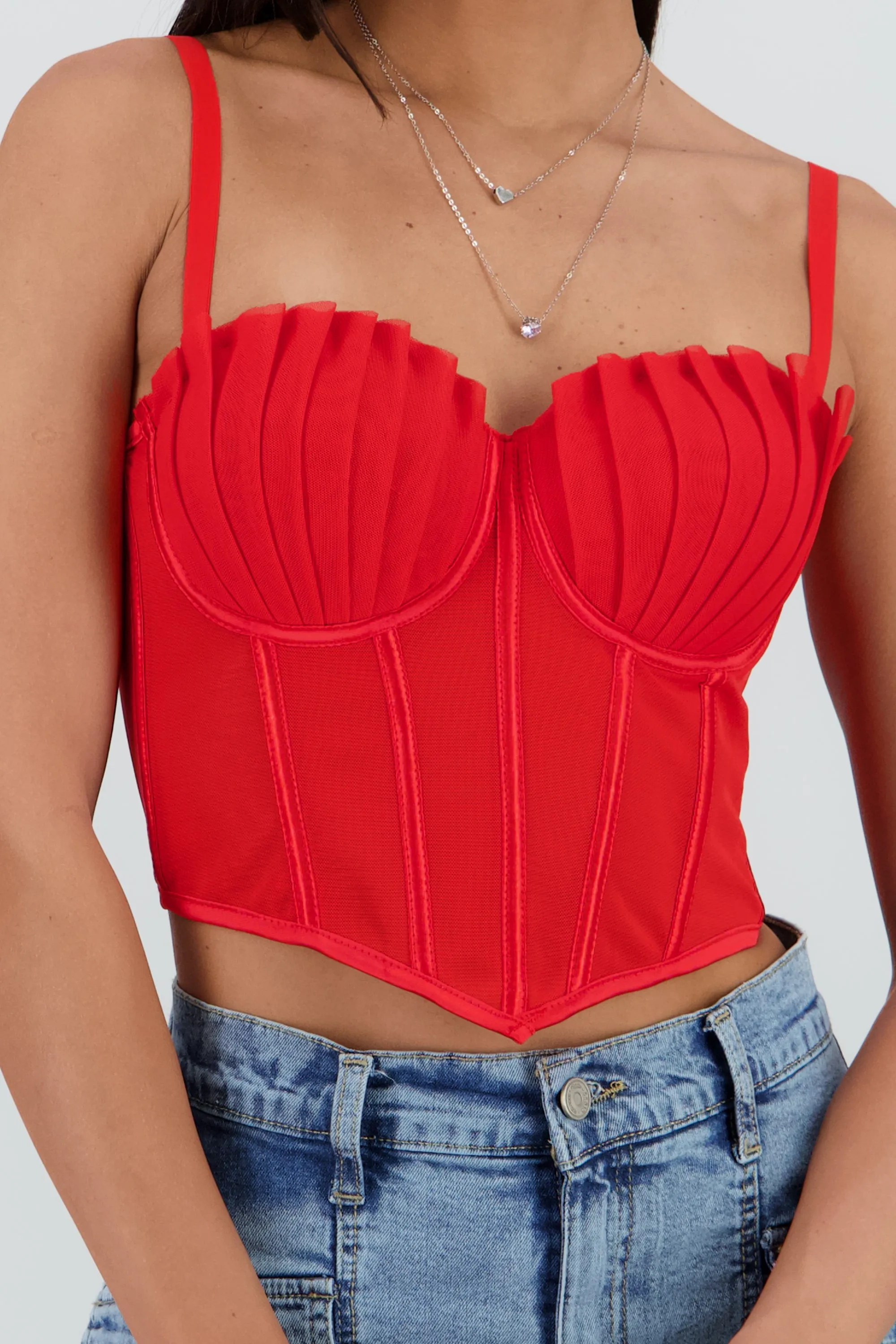 Corset varillas detalle plisado copas sold by Shasa product image thumbnail 5