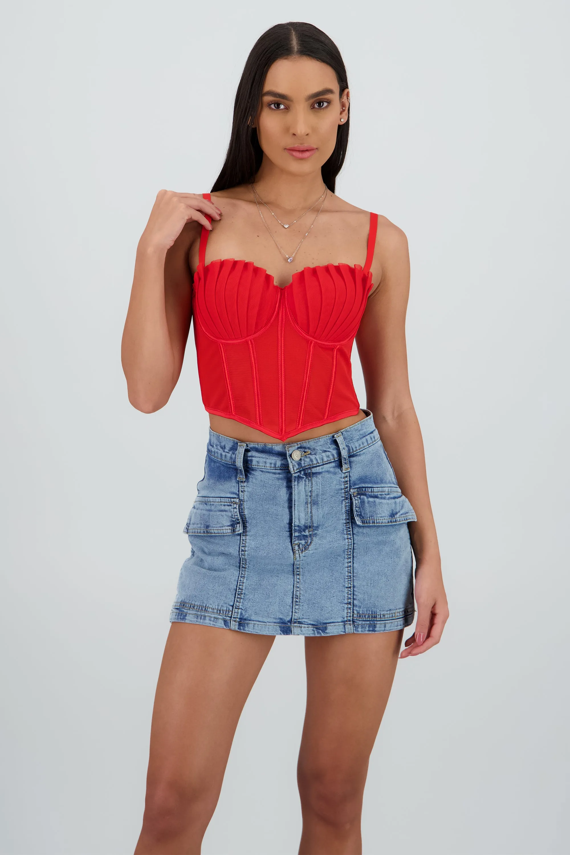 Corset varillas detalle plisado copas sold by Shasa product image thumbnail 2