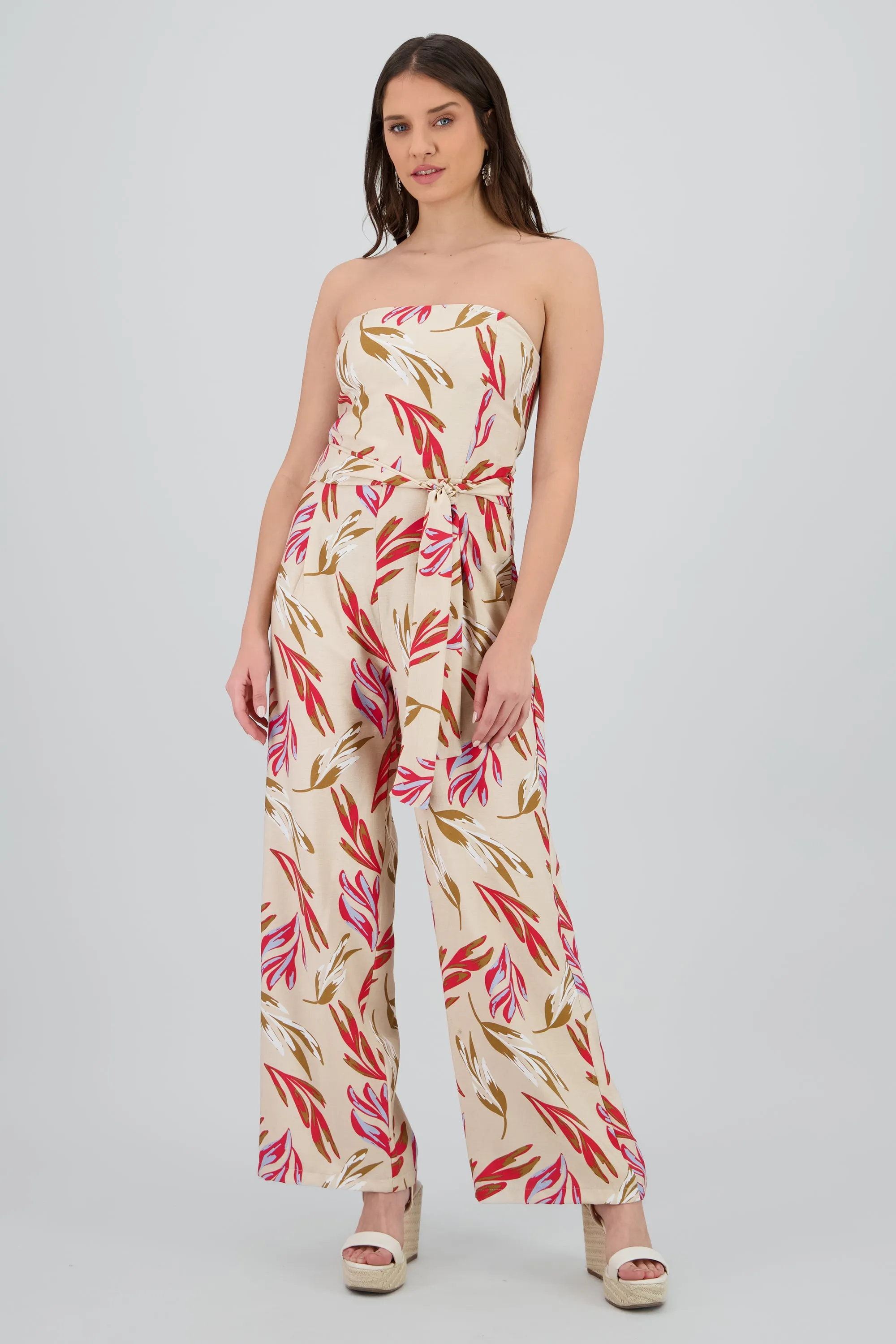 Jumpsuit strapples estampado flores sold by Shasa